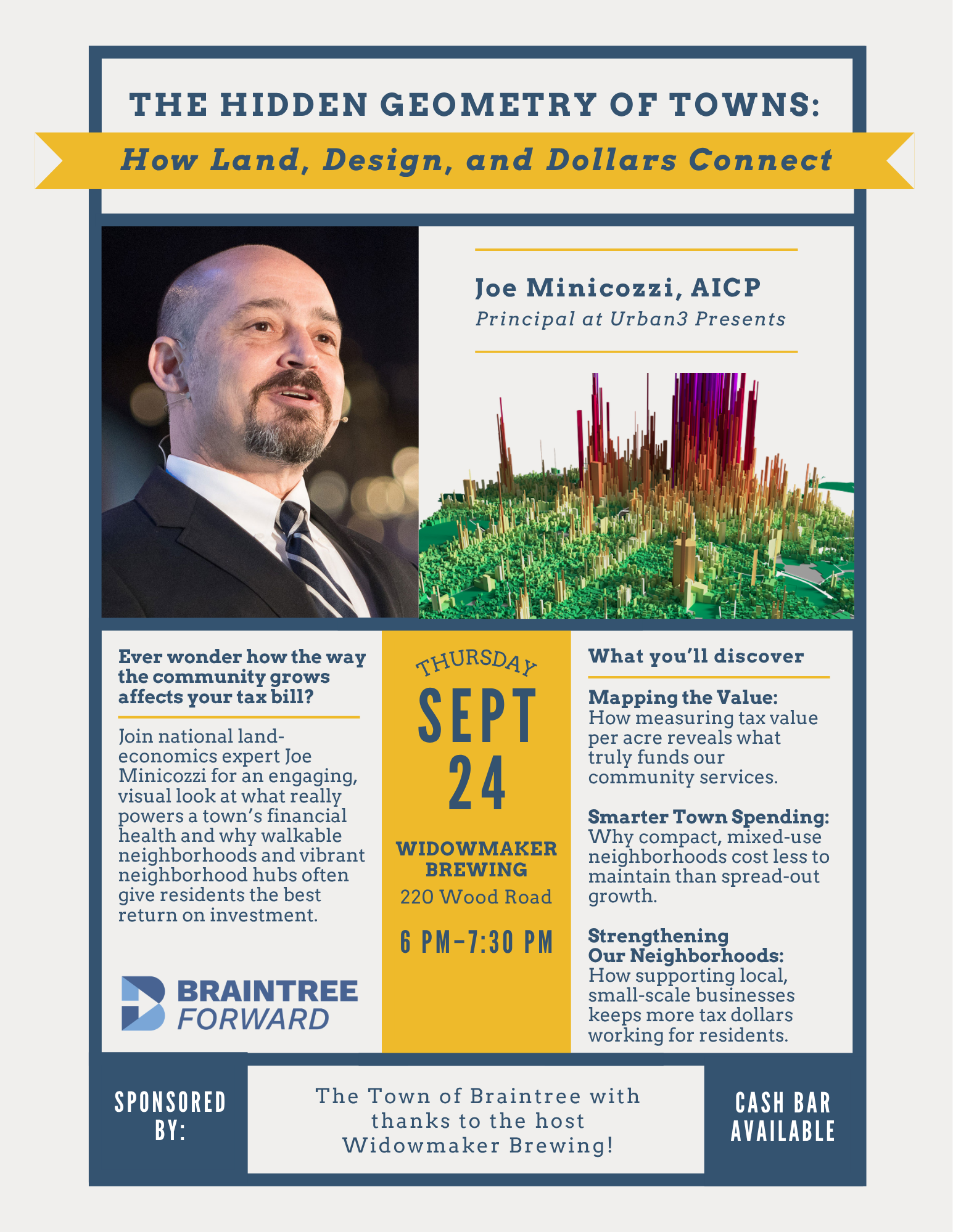 Land Economics Pioneer to Speak in Braintree September 24!