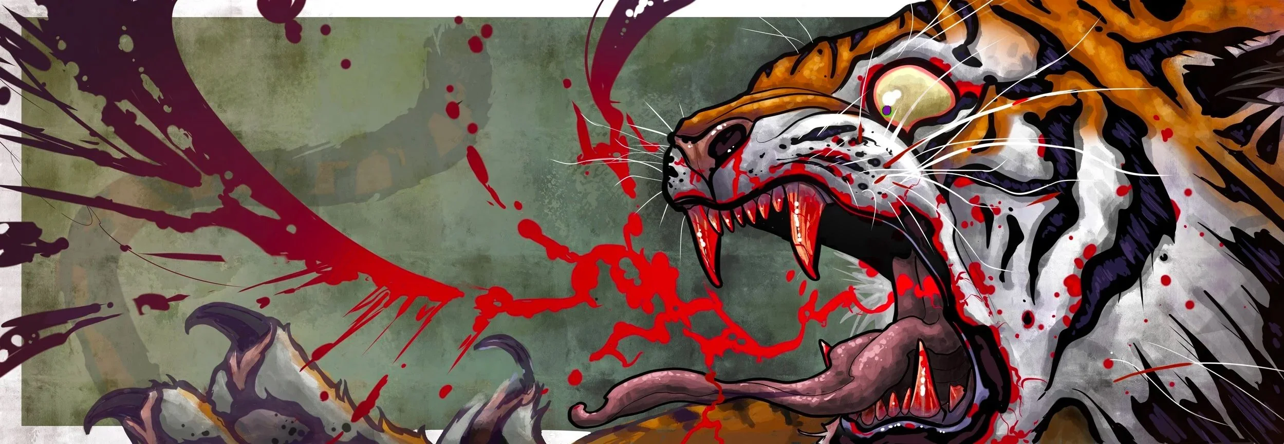 Got punched in the nuts Tiger