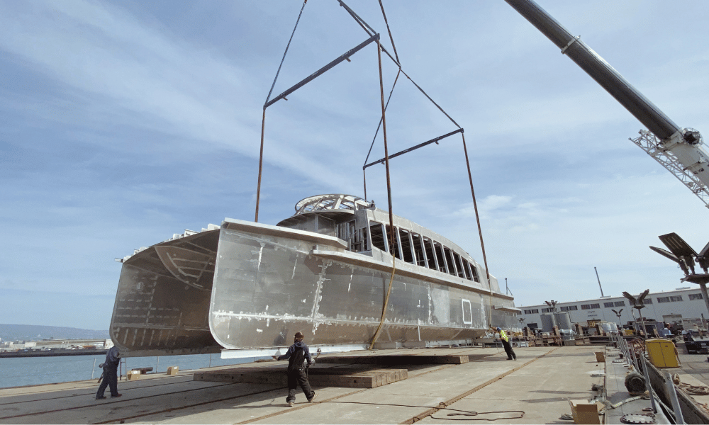 Construction and transport of Sea Change hydrogen ferry