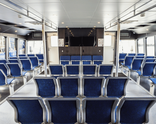 Interior of Sea Change for passenger experience