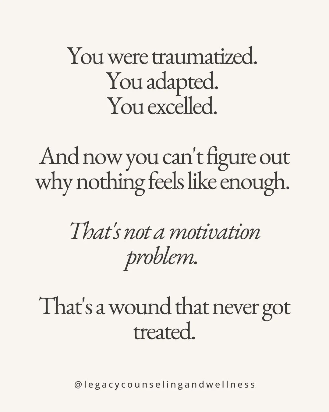 Nobody talks about the ones who are crushing it on paper and quietly falling apart on the inside.
The packed calendar. The promotions. The praise. The performance reviews that make everyone else think you've got it all figured out.
And you, exhausted