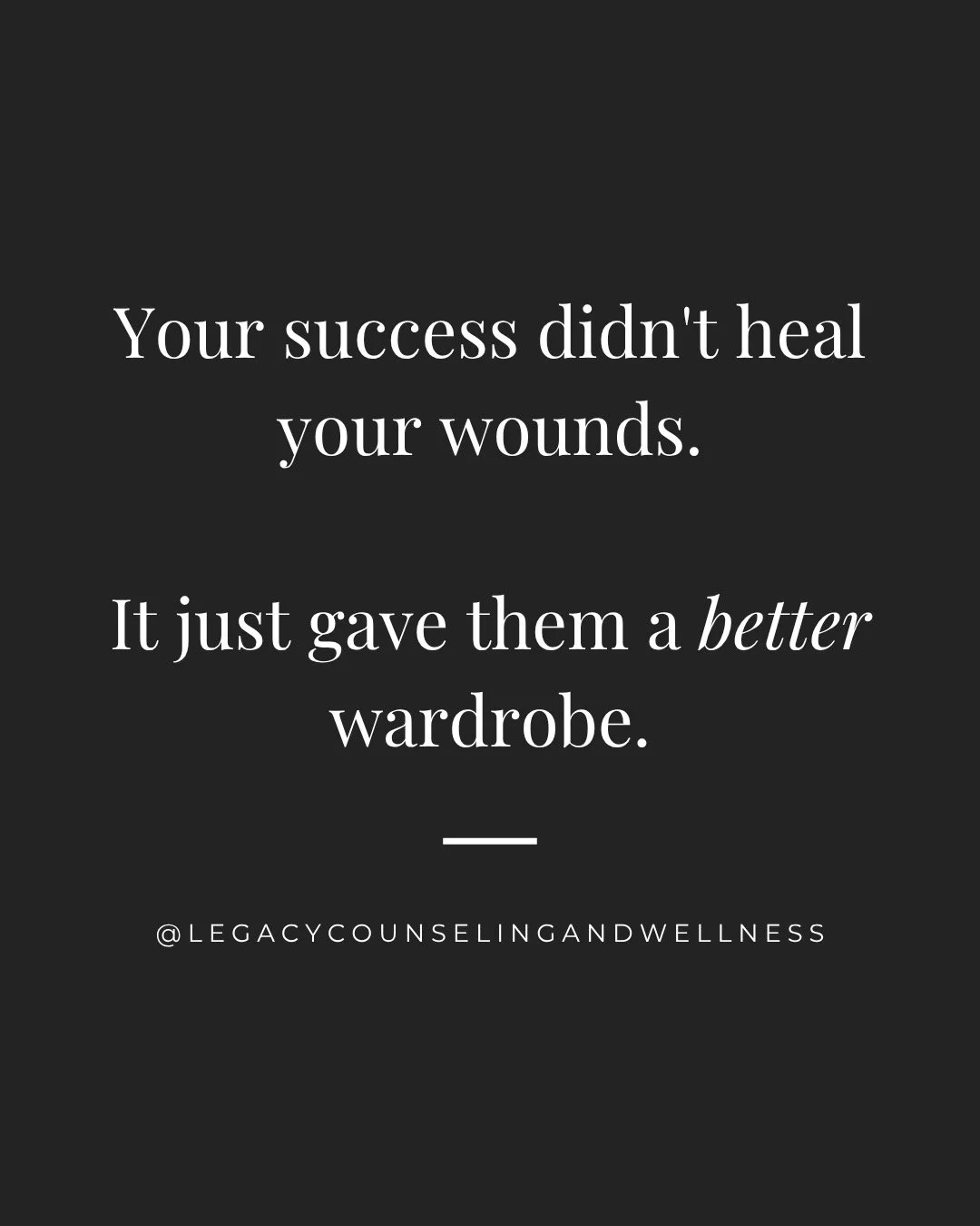 Somewhere along the way, high achievers got a message: perform, produce, push through. And they did. Beautifully. But unprocessed pain doesn't disappear when you get the degree, the title, or the life that looks right from the outside.
It adapts.
It 