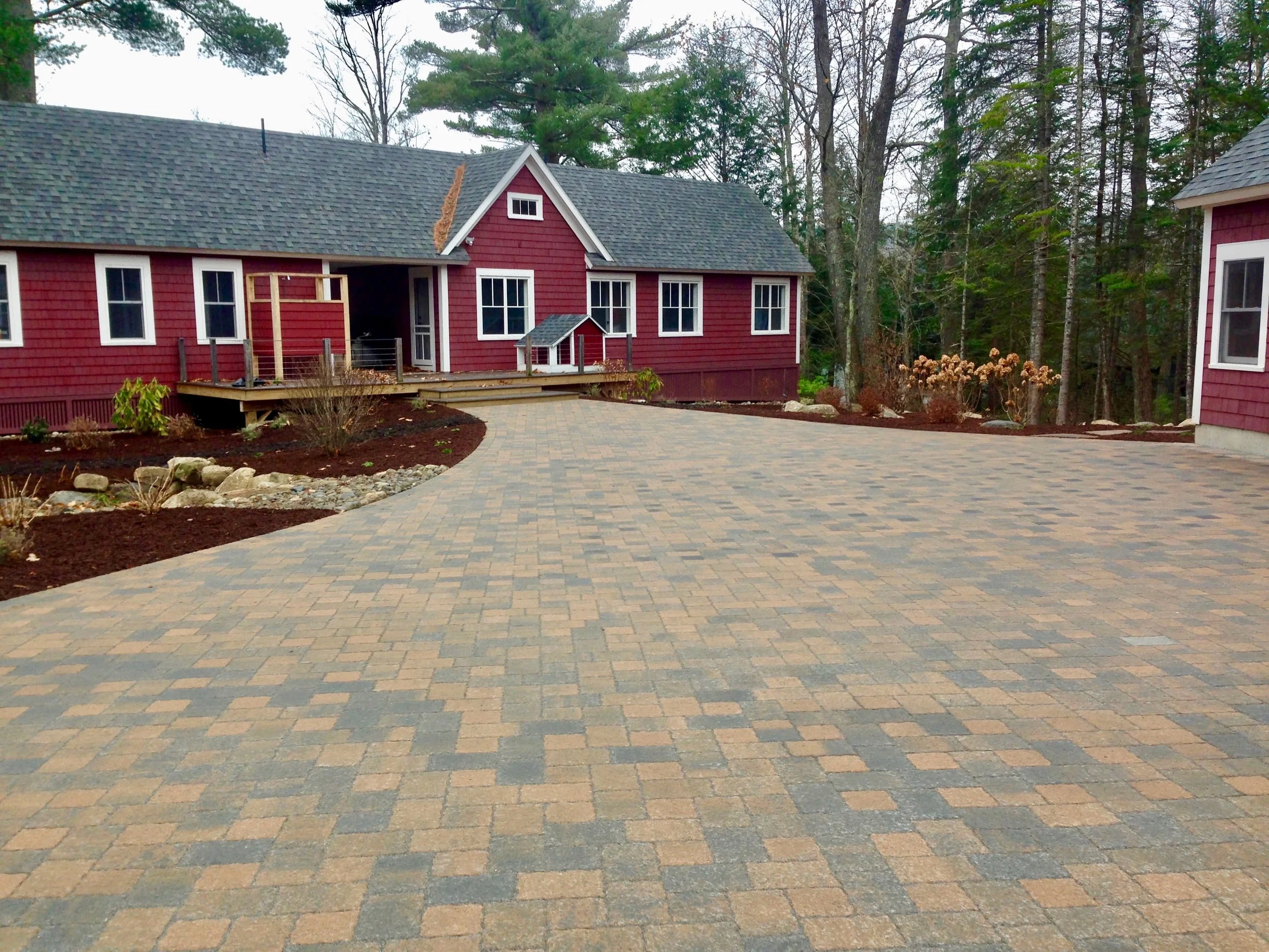 After paver driveway project
