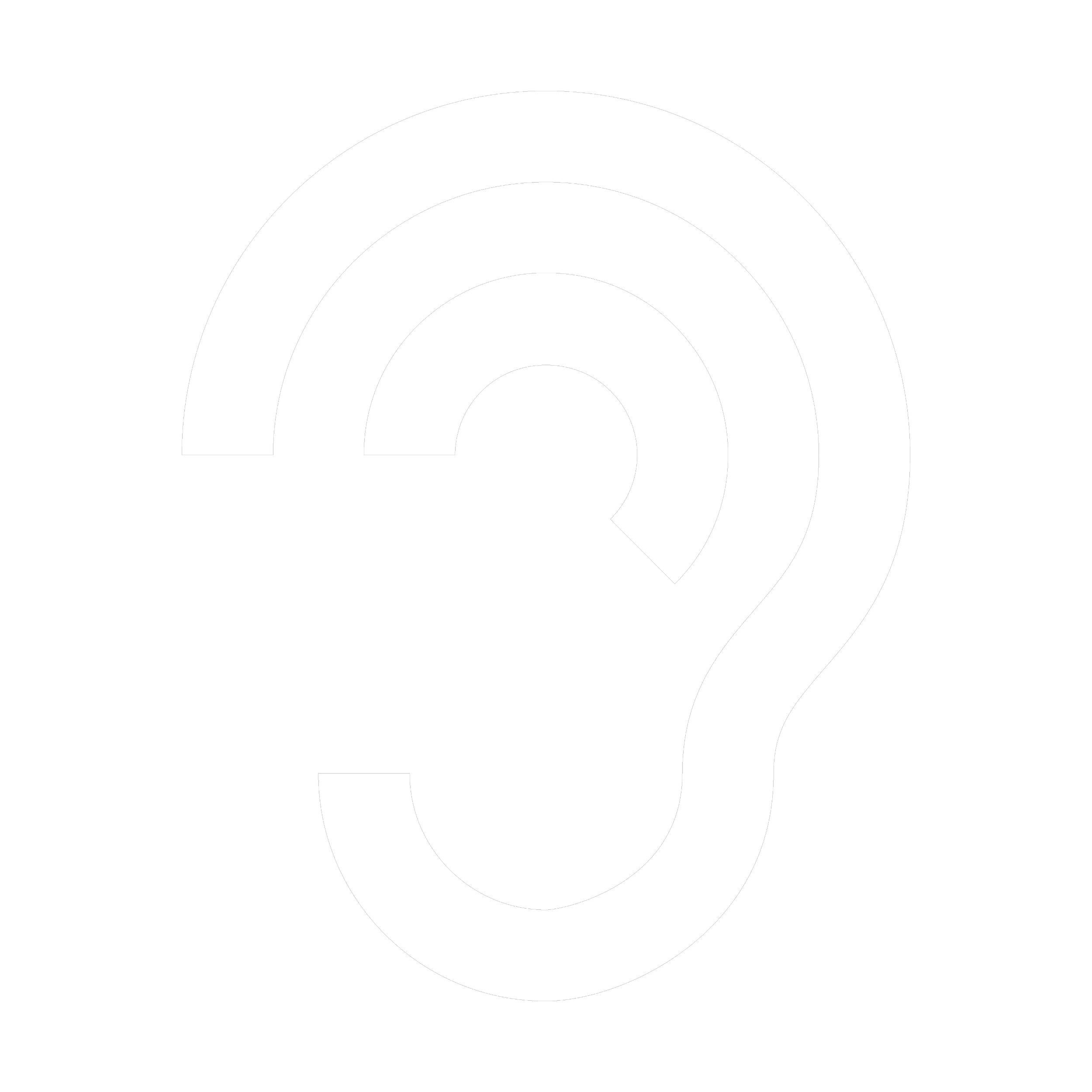 Black background with white concentric circles creating a target-like pattern.