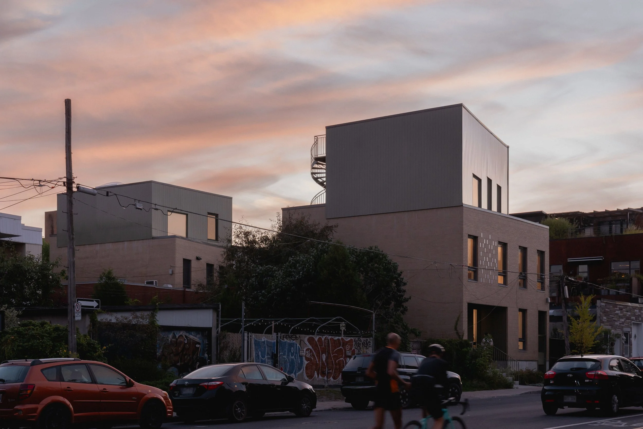 Exterior at night