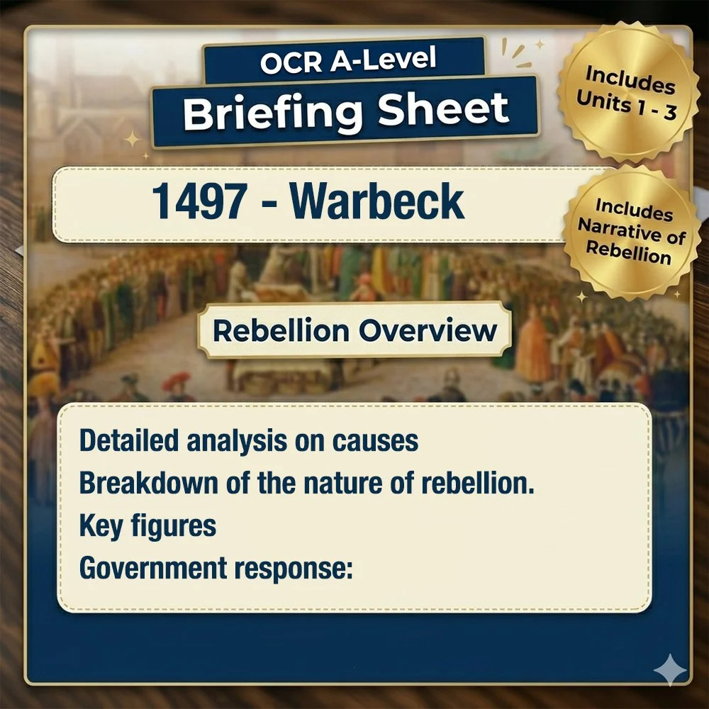 1497 - Warbeck Briefing Sheet