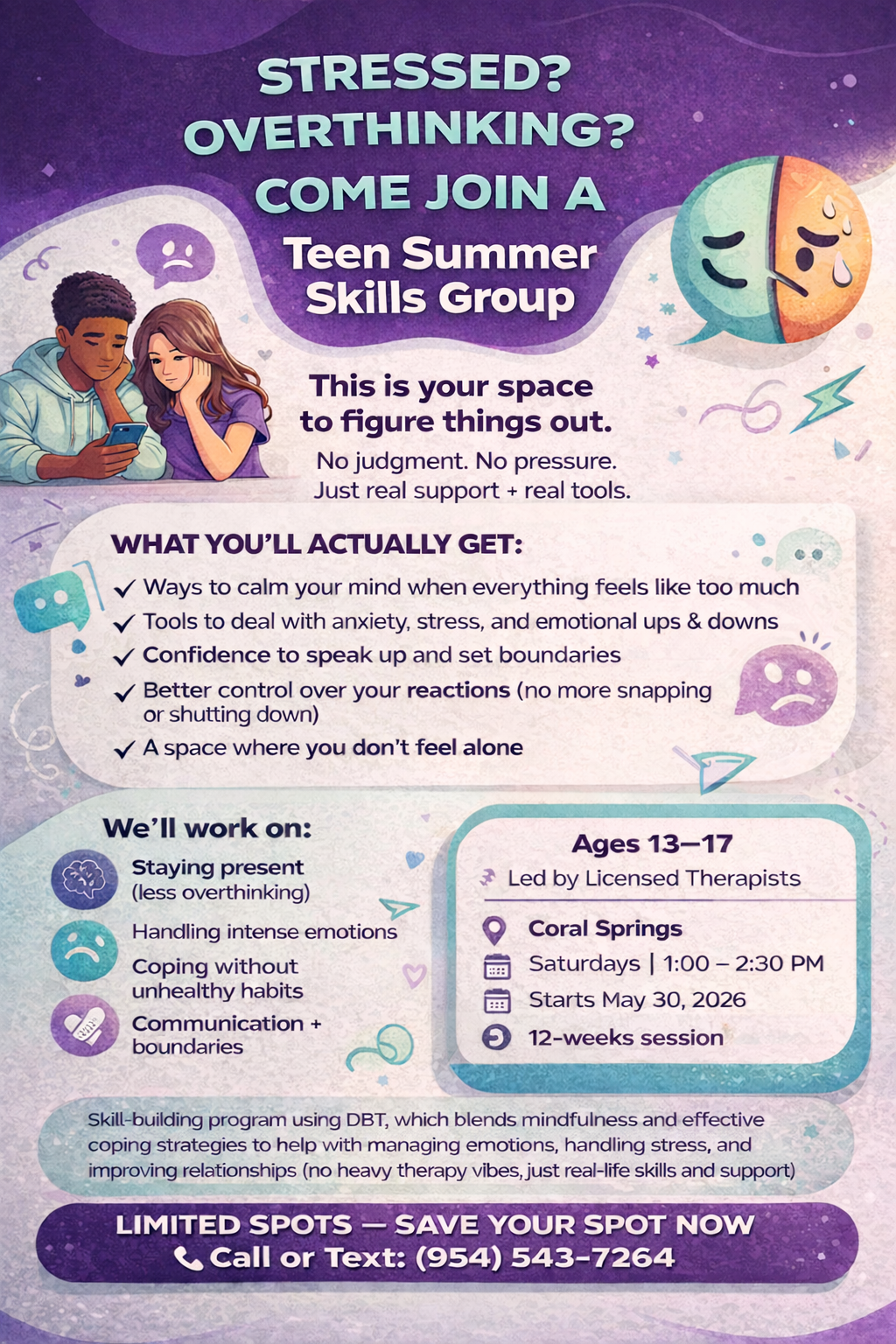 Full DBT Teens Support Group with Skills Coaching