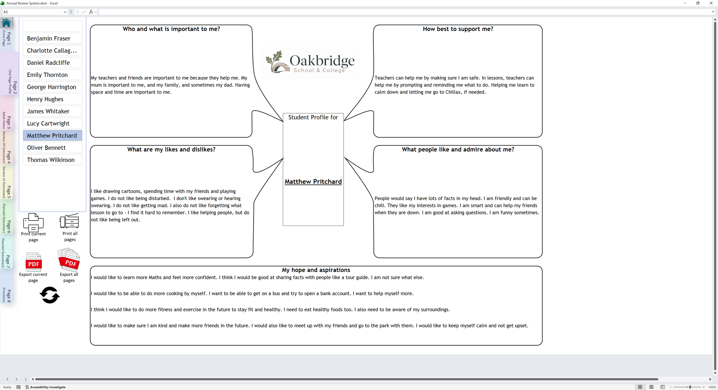 Annual Review paperwork page 2 screenshot