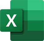 Microsoft Excel logo with green background and white 'X' symbol