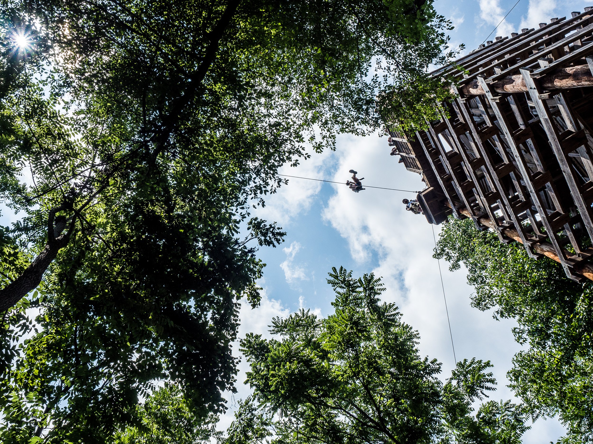 Ziplining