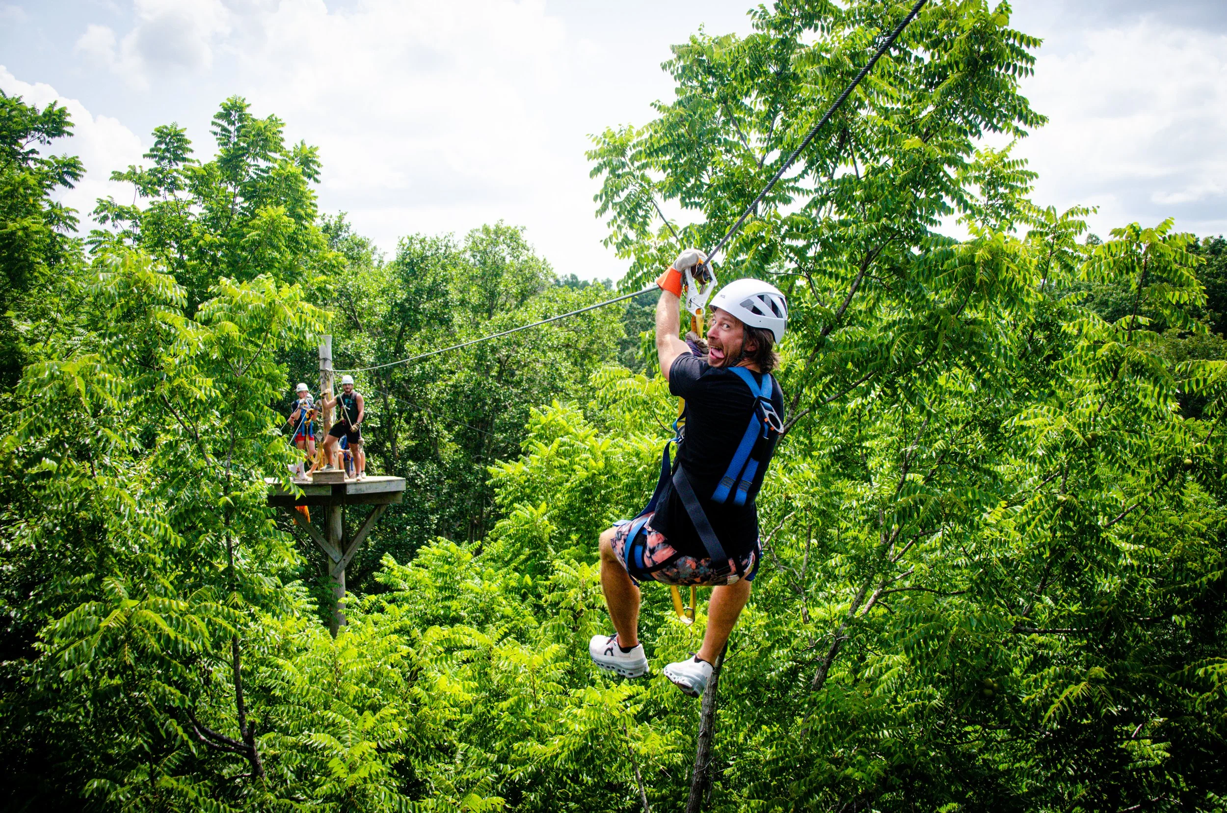Ziplining