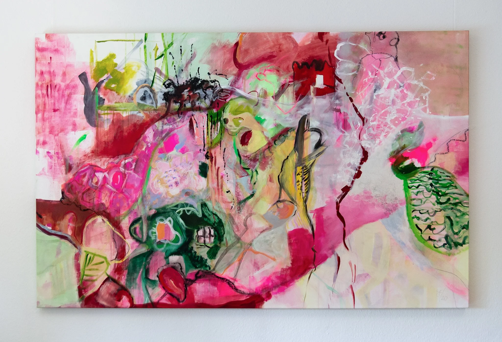 ROSA - 140 x 210 Acrylique + Pastels