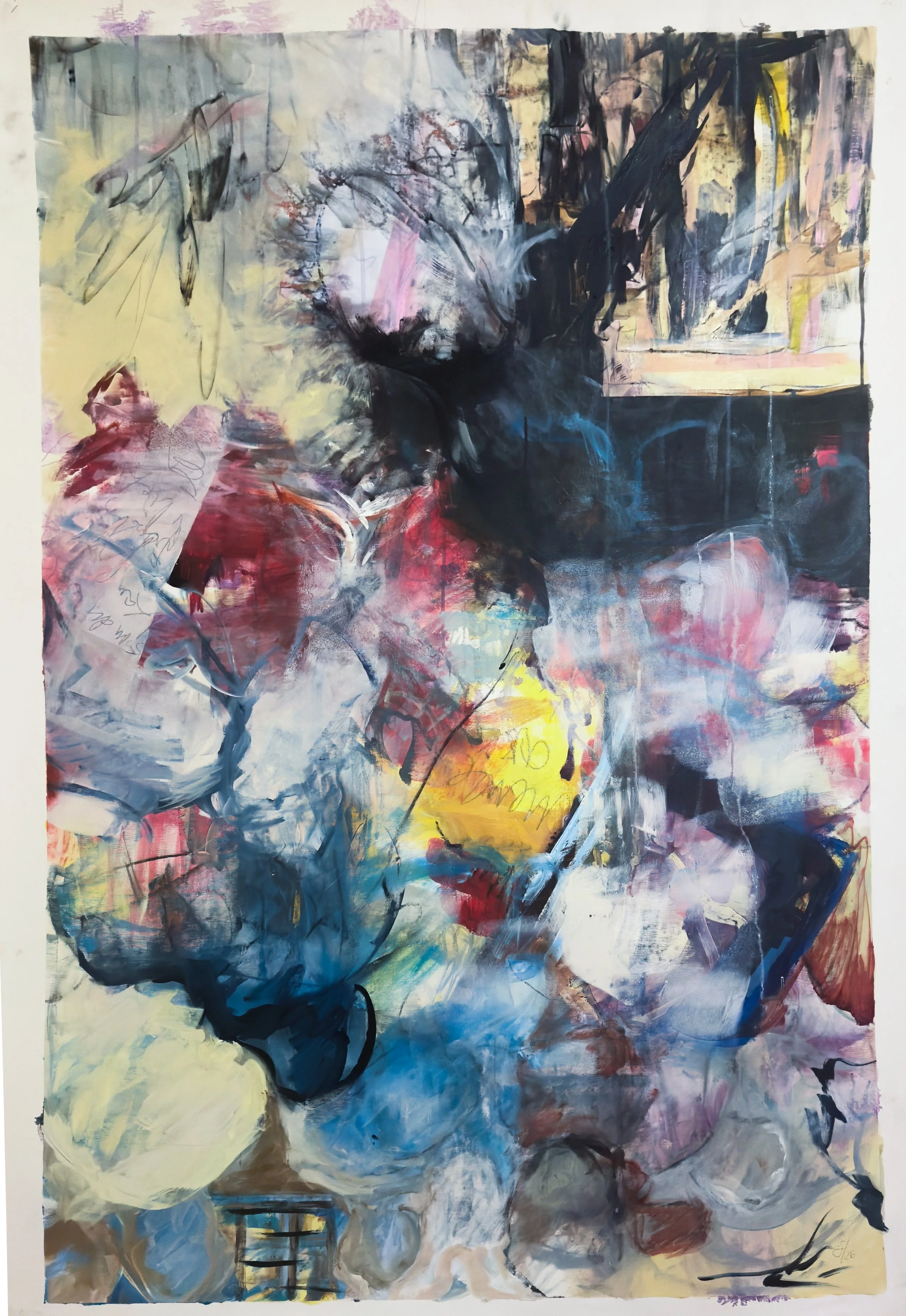 CHUTE - 100 x 160 Acrylique
