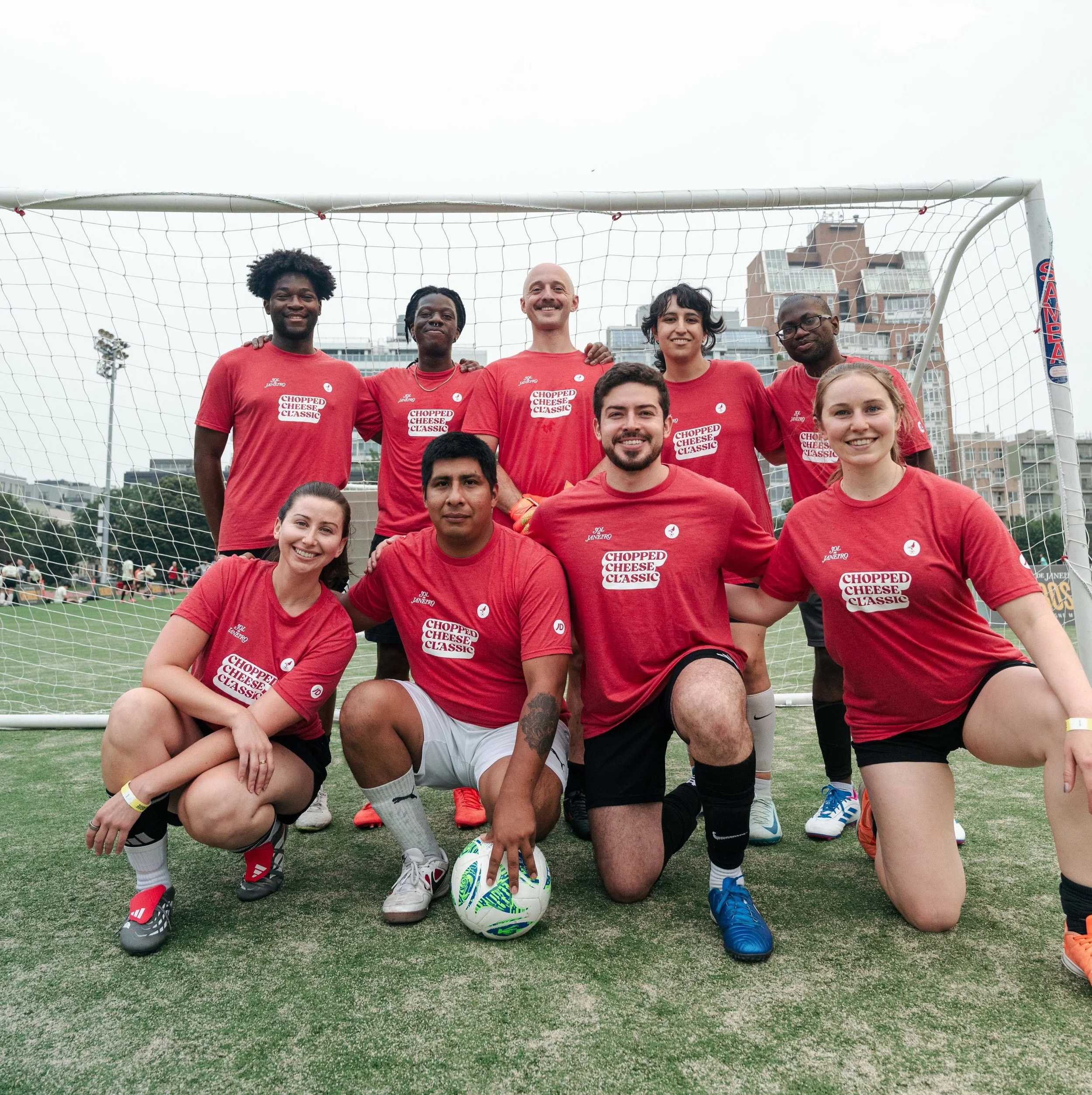 🧀🏆 Last month, MCHU competed in The Chopped Cheese Classic &mdash; hosted by NYC Footy and sponsored by JD Sports &amp; Sol De Janeiro. This was a fun tournament celebrating NYC bodega culture, which also allowed the squad to make new friends and r