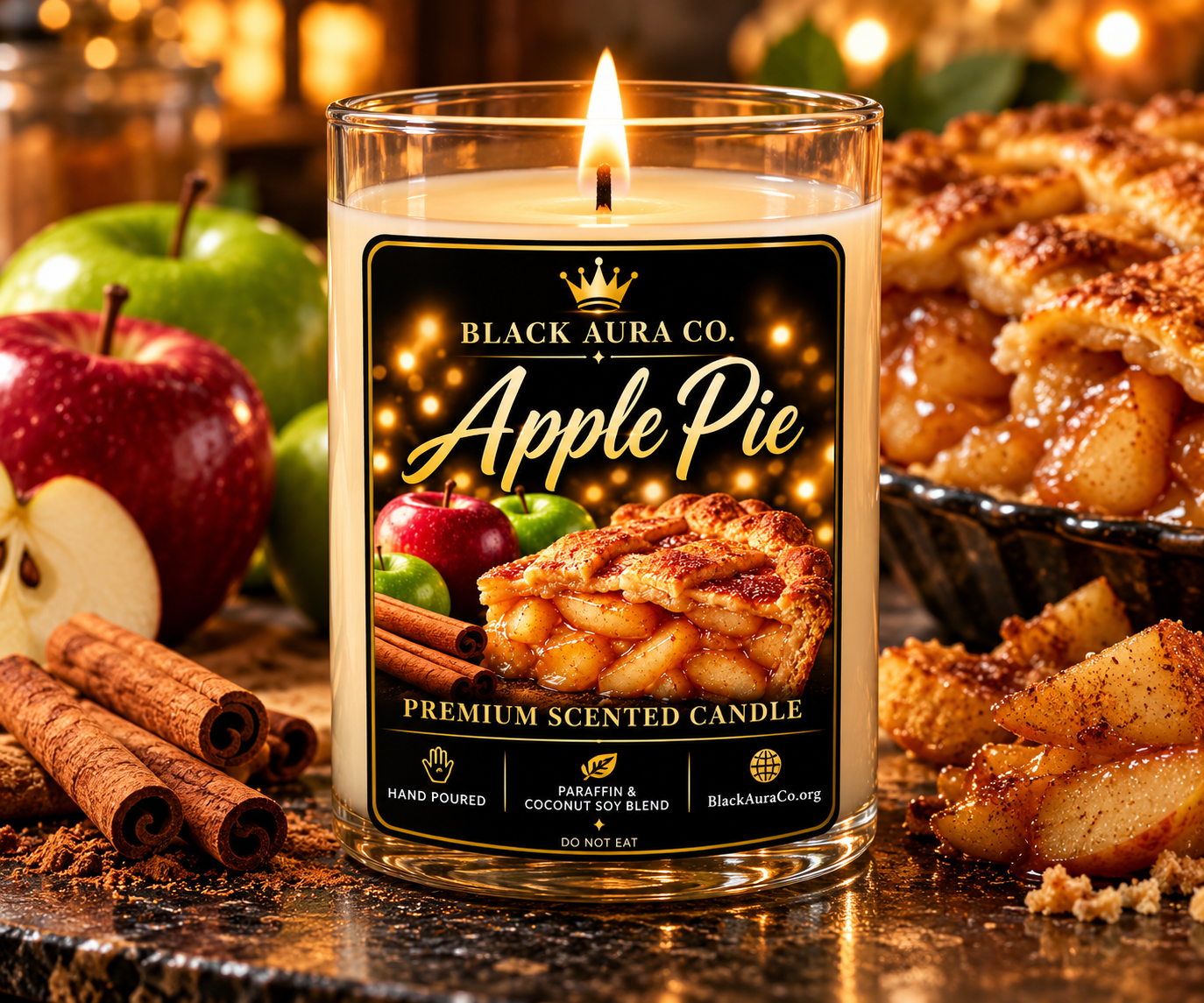Apple Pie Dessert Candle Regular