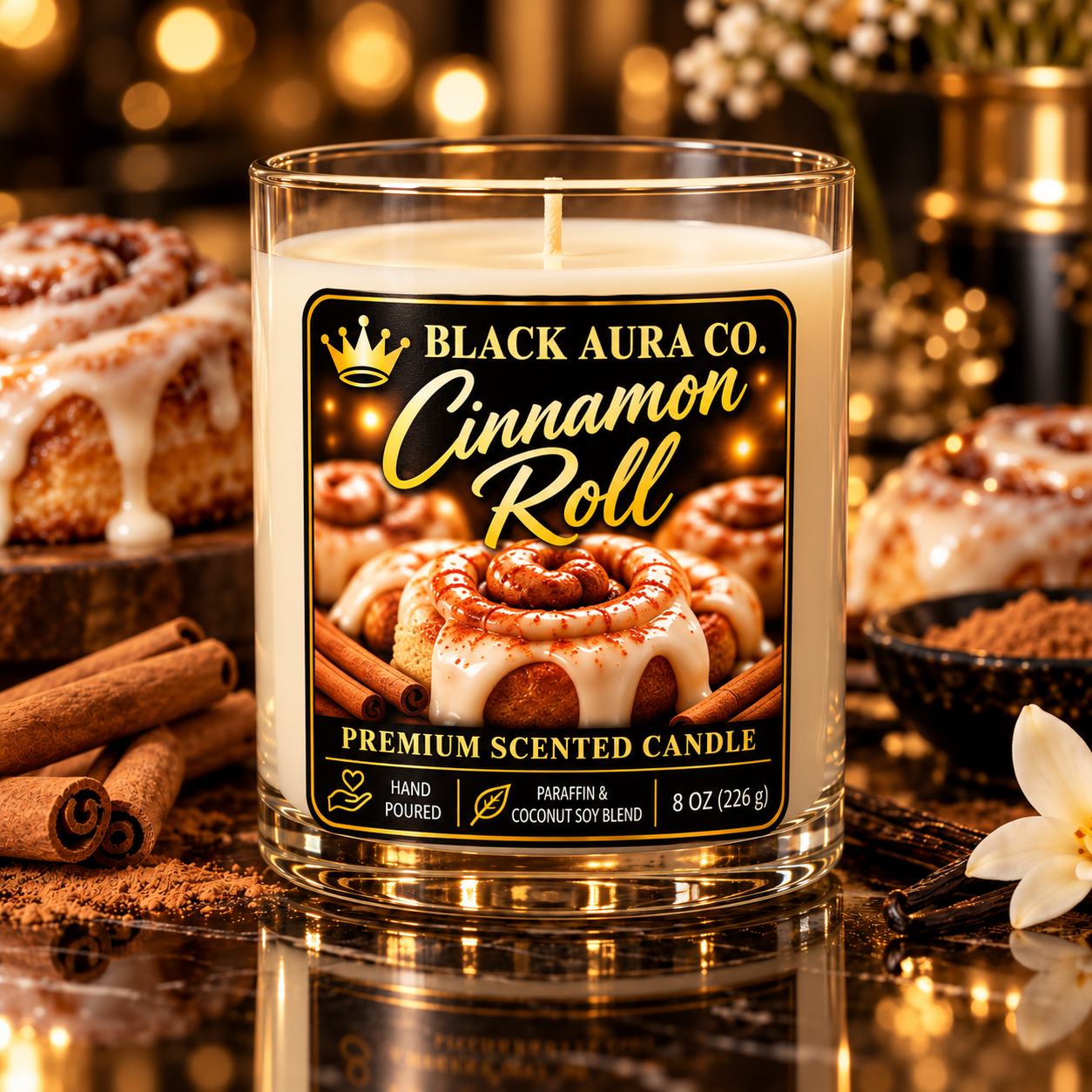 Cinnamon Roll Dessert Regular Candle