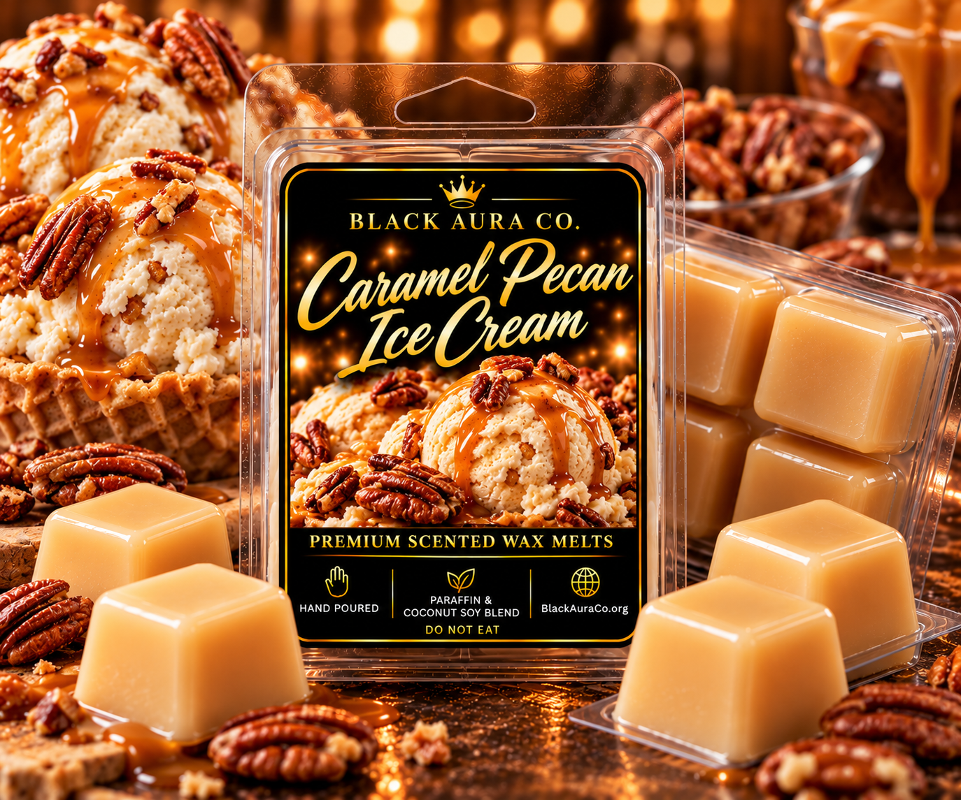 Caramel Pecan Ice Cream  Wax Melt