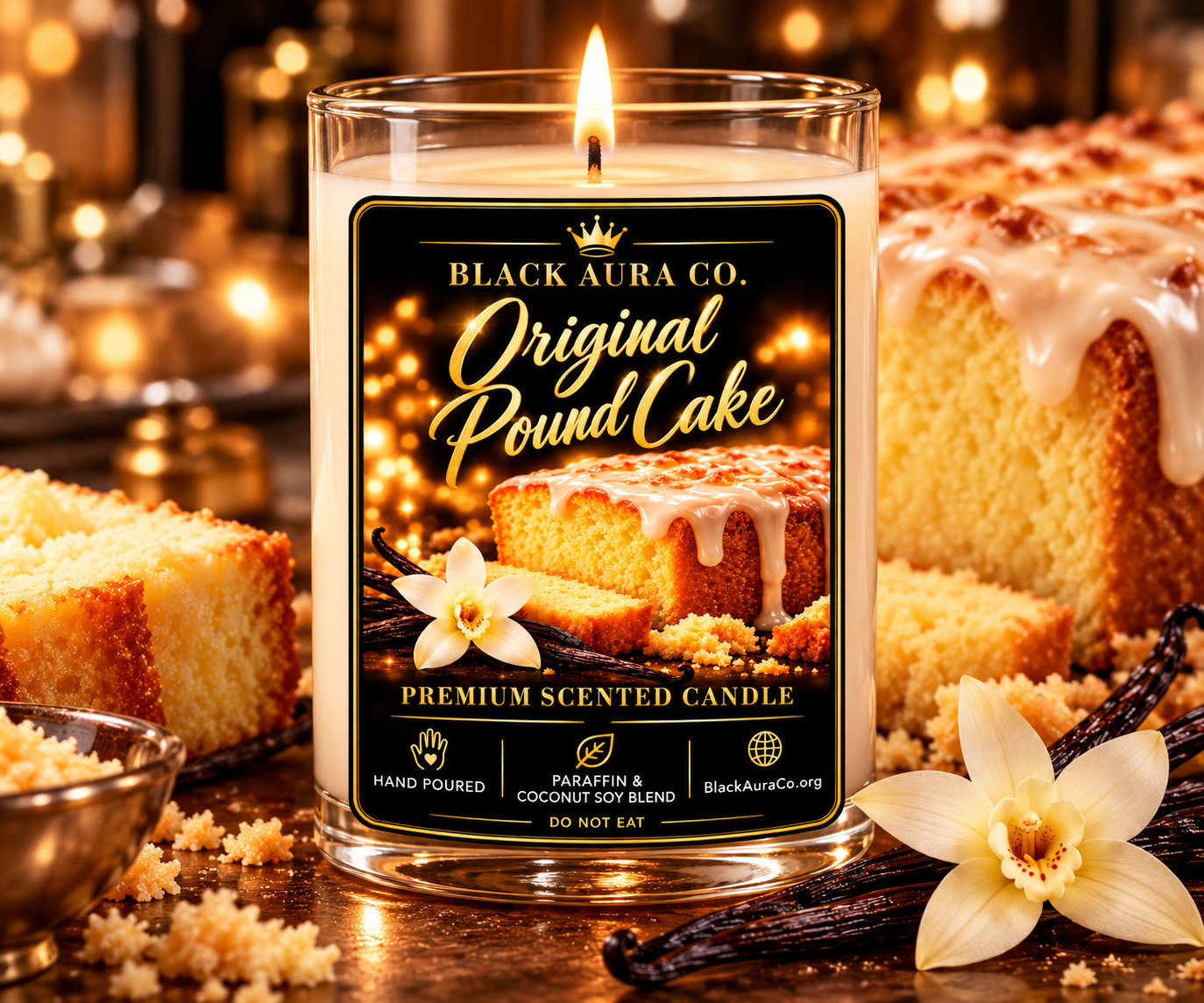 Original Pound Cake Dessert Regular Candle