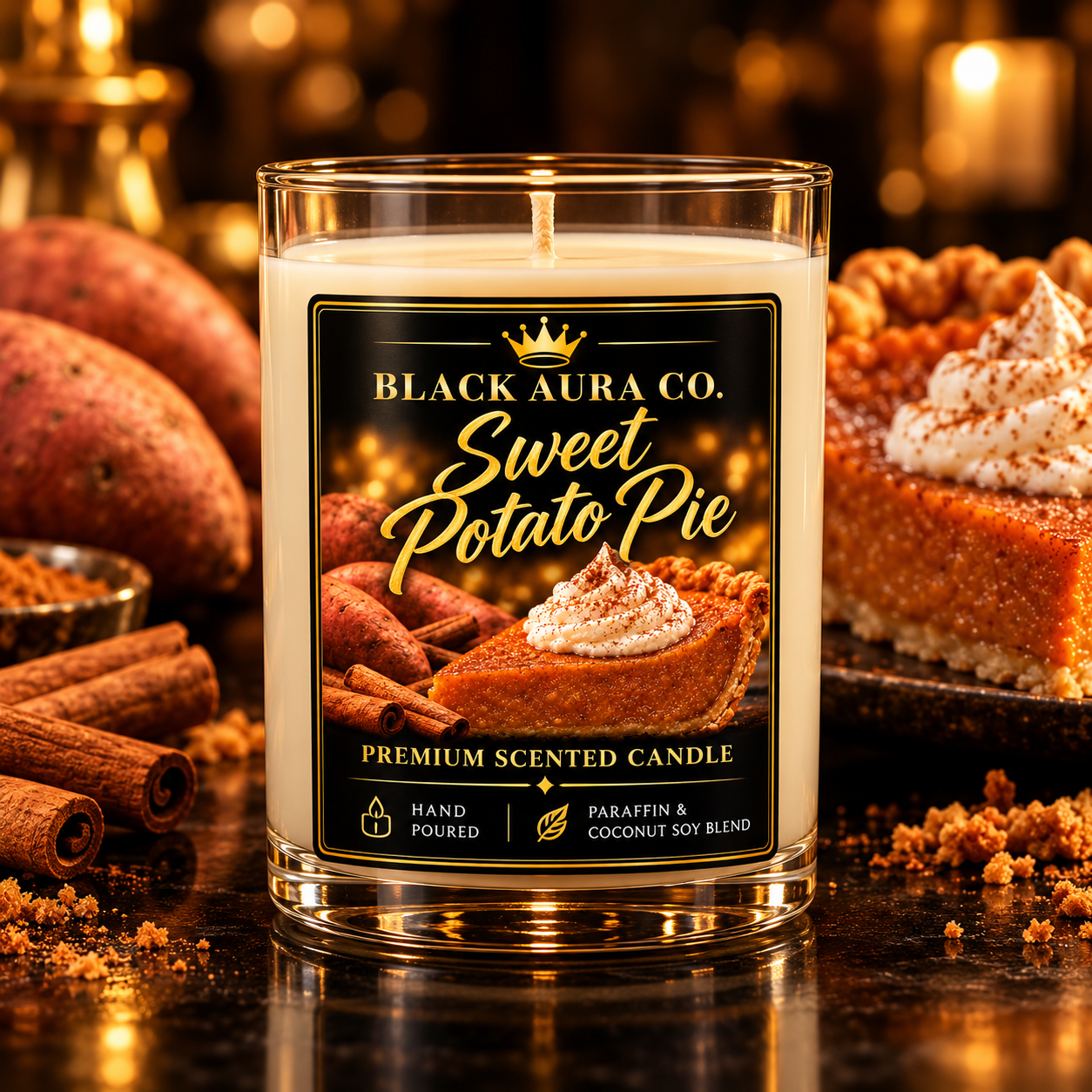 Sweet Potato Pie Dessert Regular Candle