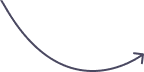 A curved arrow pointing right and upwards
