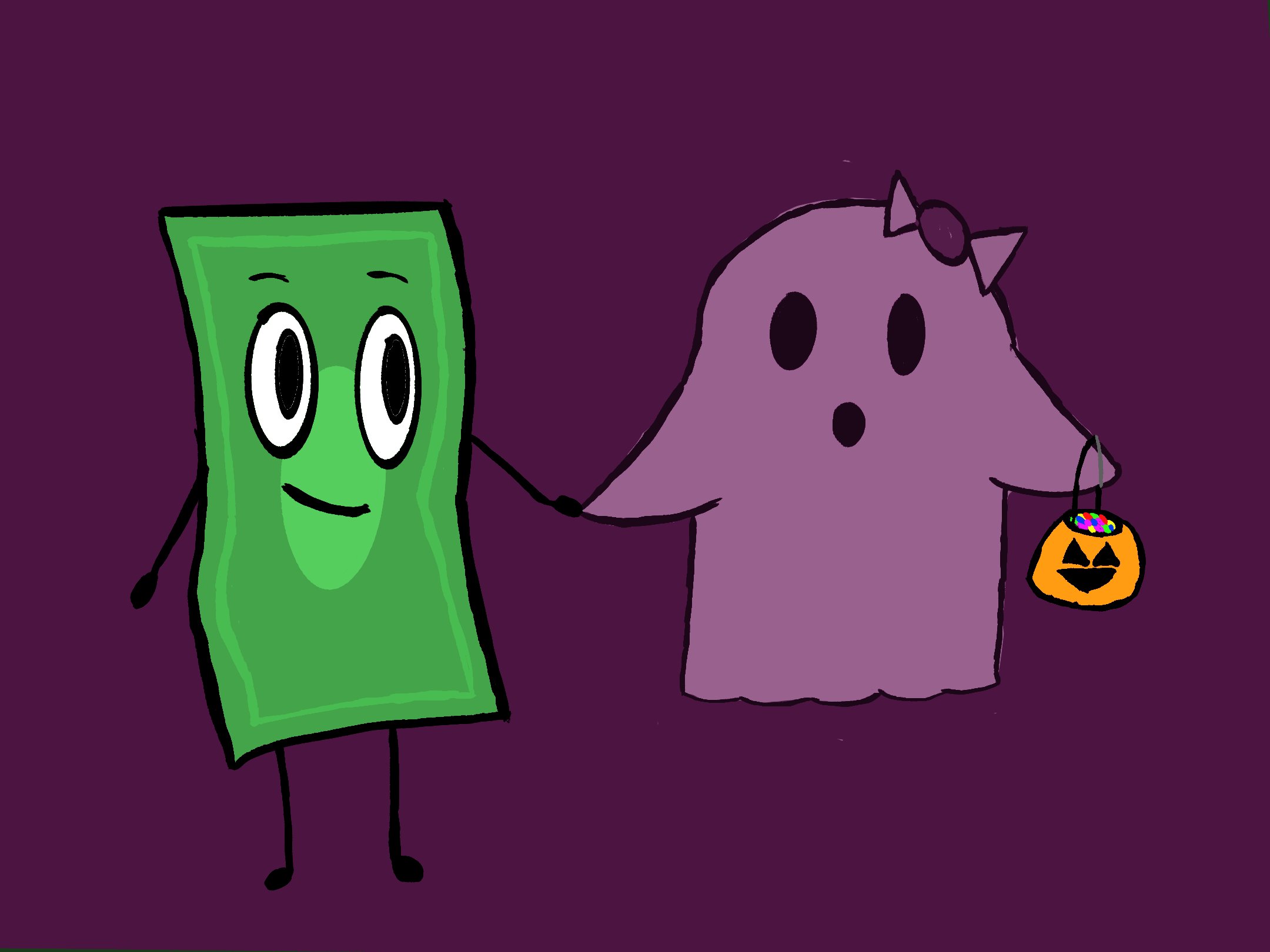 Cash and Phantom

Based on an article of how to have an affordable Halloween