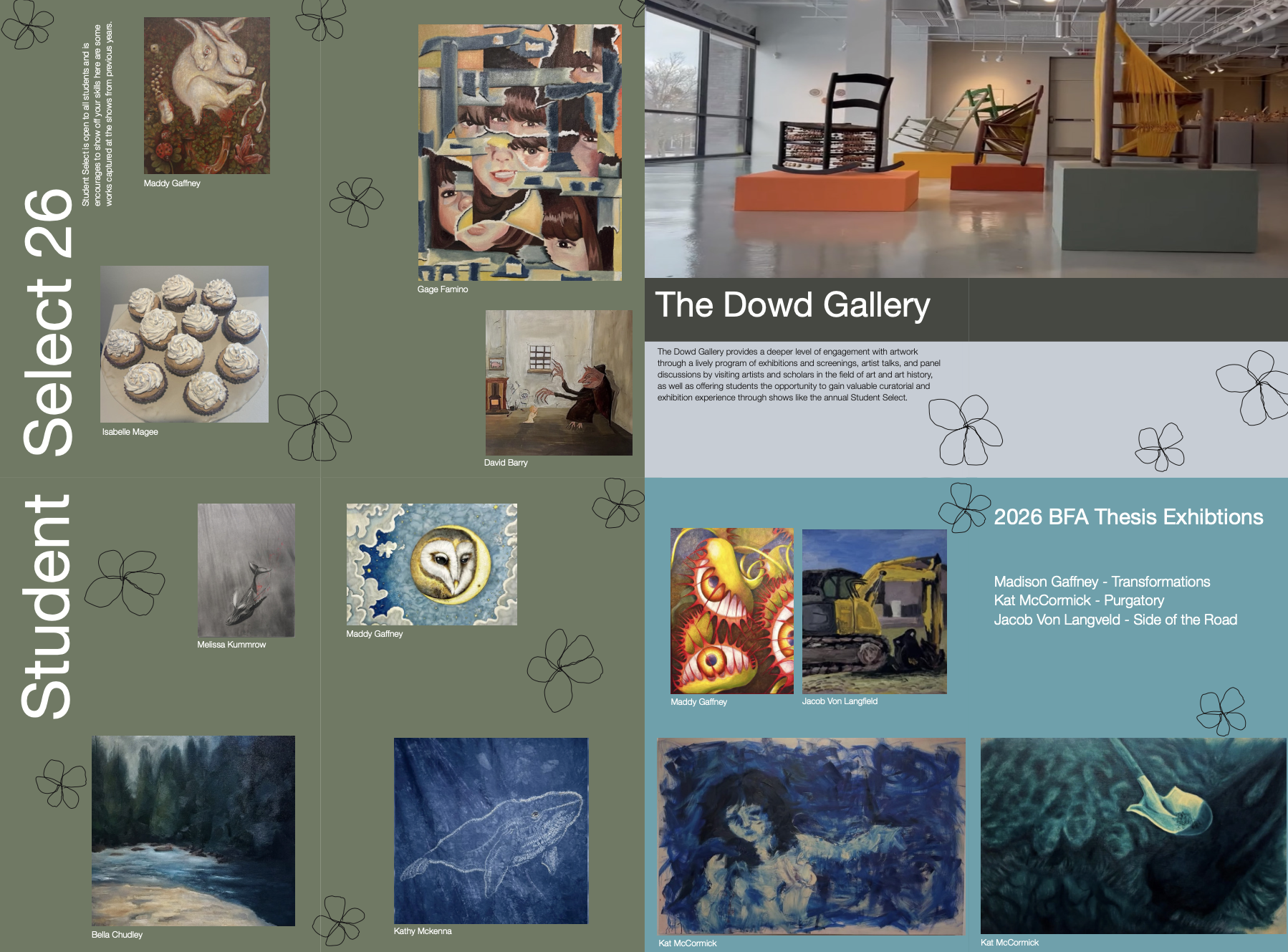 View book Poster Design for SUNY Cortland Art & Art History Dept. 