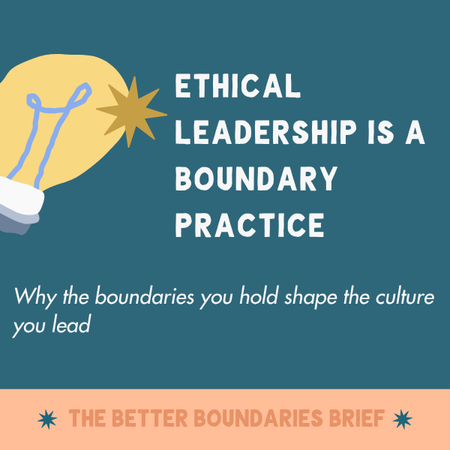 Ethical Leadership Is a Boundary Practice