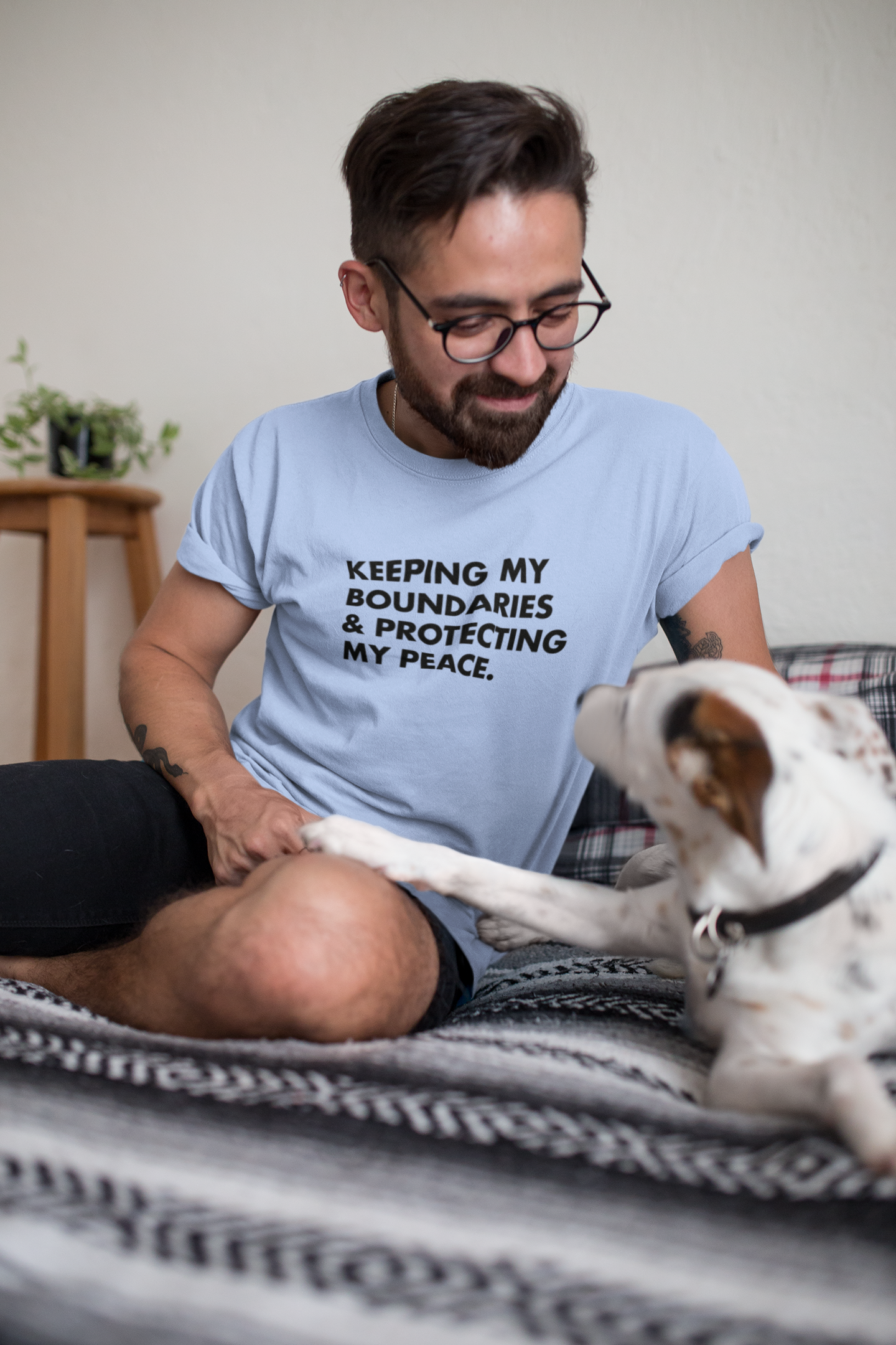 Keeping My Boundaries + Protecting My Peace Unisex t-shirt