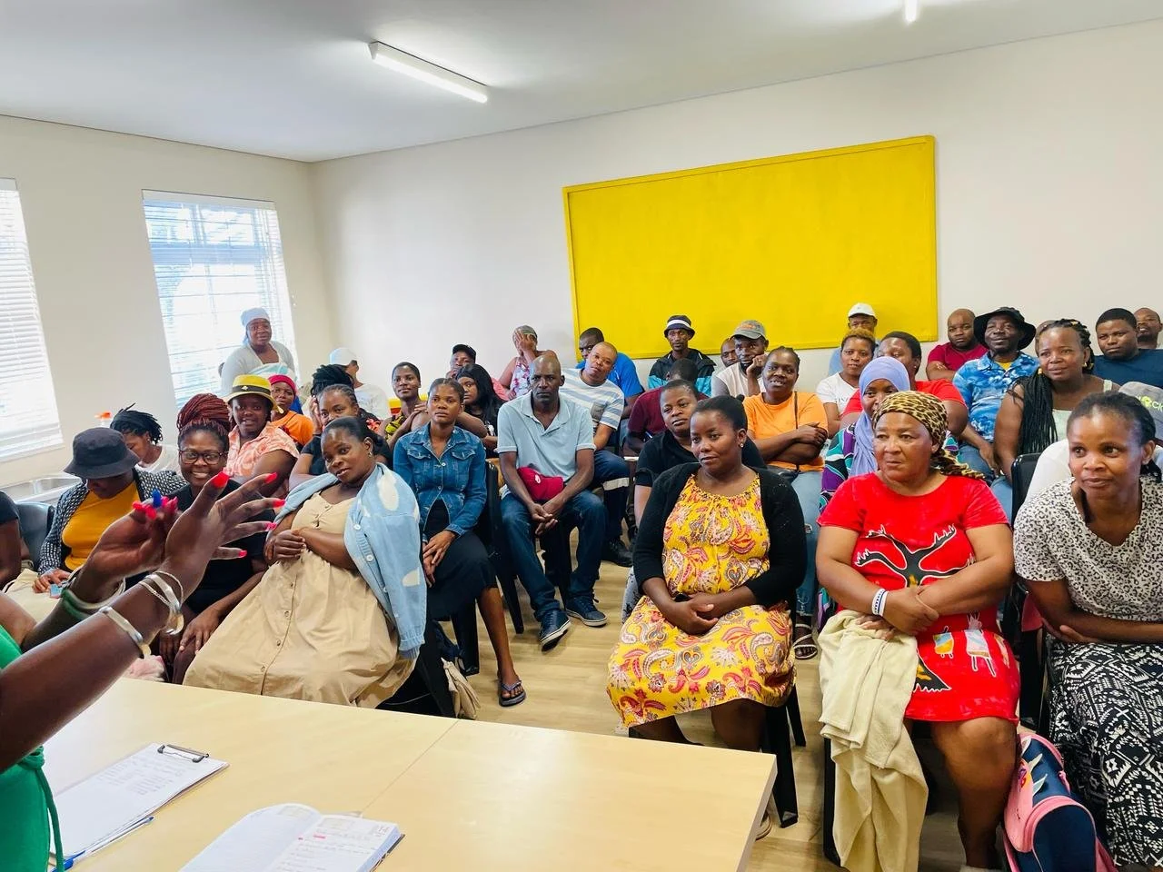 Ein Elternabend im Imizamo Yethu Learning Hub.