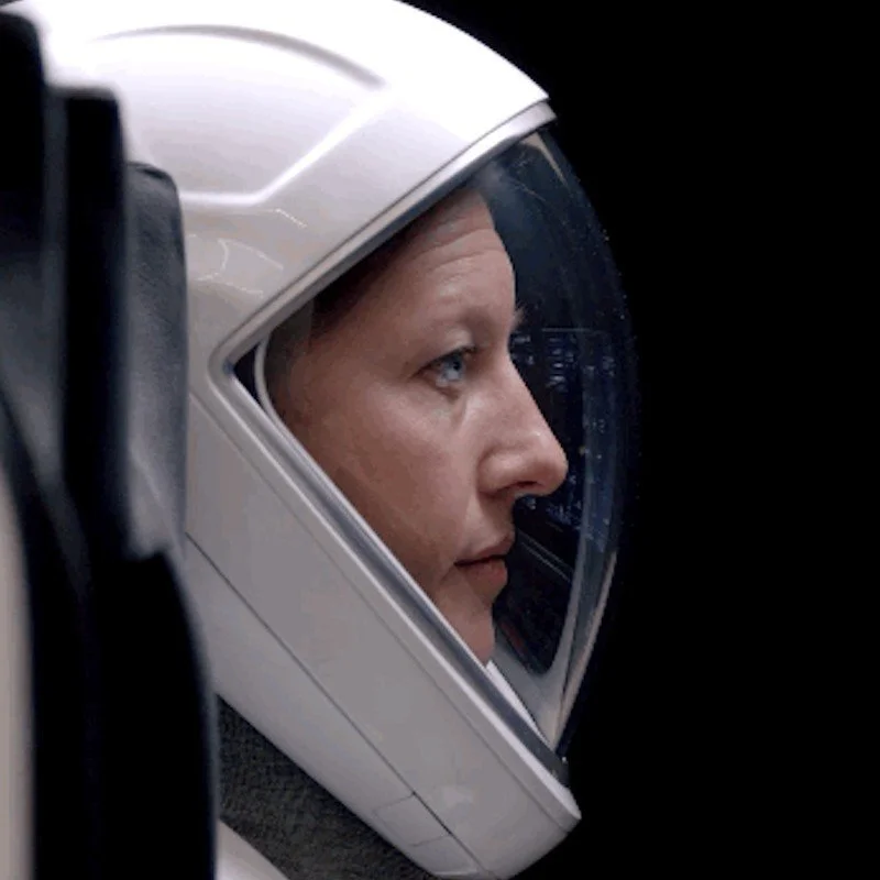 In the SpaceX spacesuit