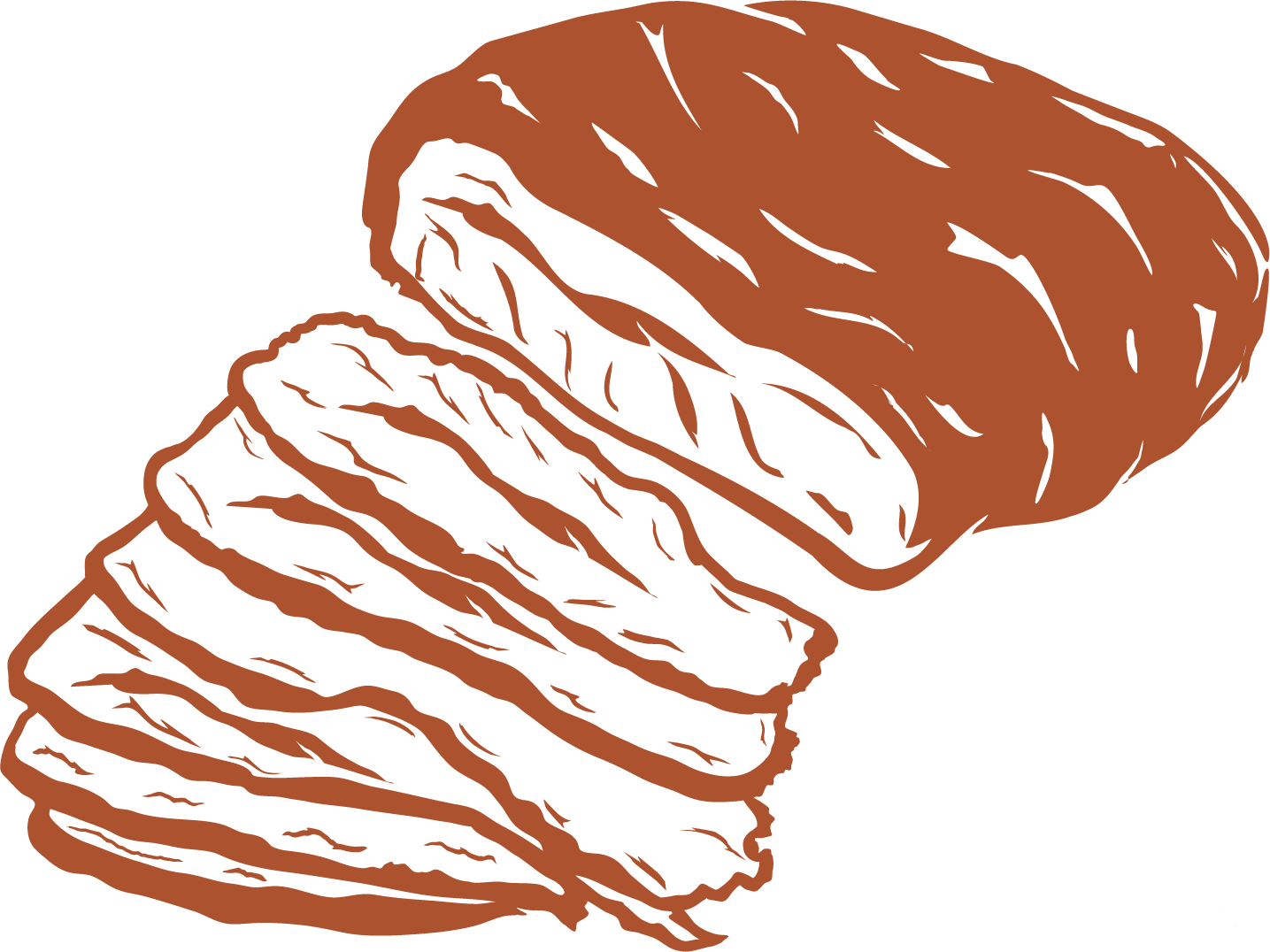 Illustration of a whole walnut nut and its shell, shown both closed and cracked open