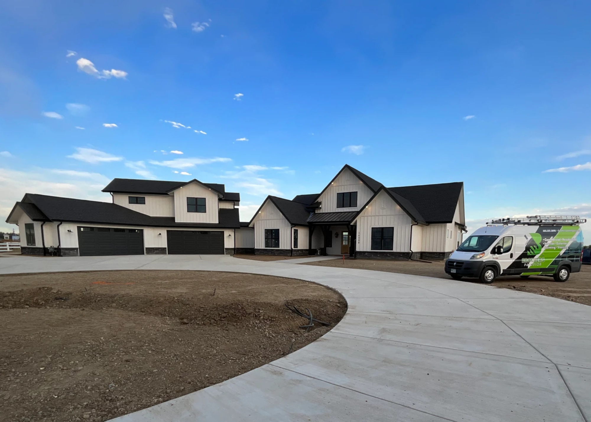 Exterior painting project completed by Brother’s Painting at a large custom residential home in Colorado
