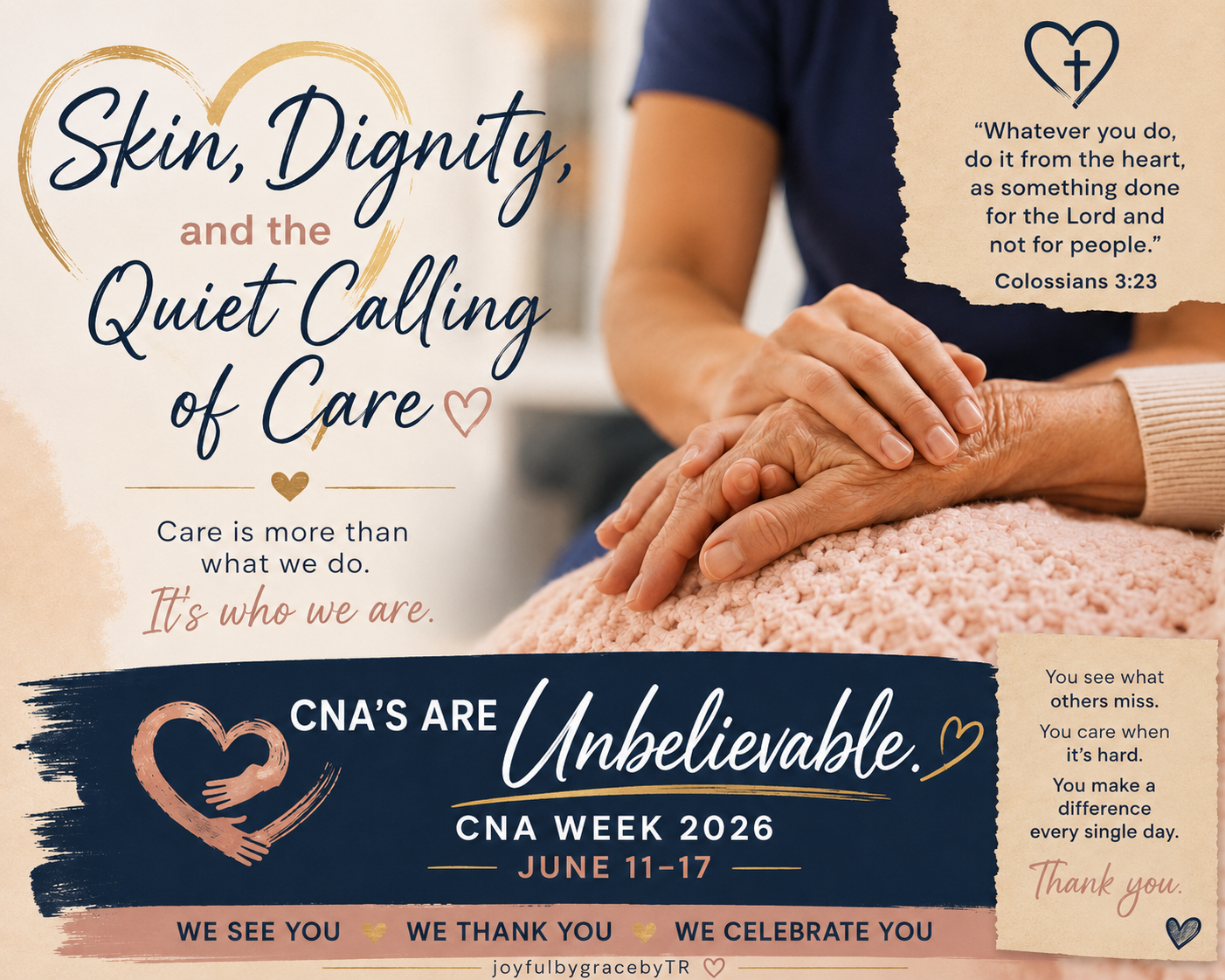 Skin, Dignity, and the Quiet Calling of Care: A Reflection for CNA Week and National Skin Month