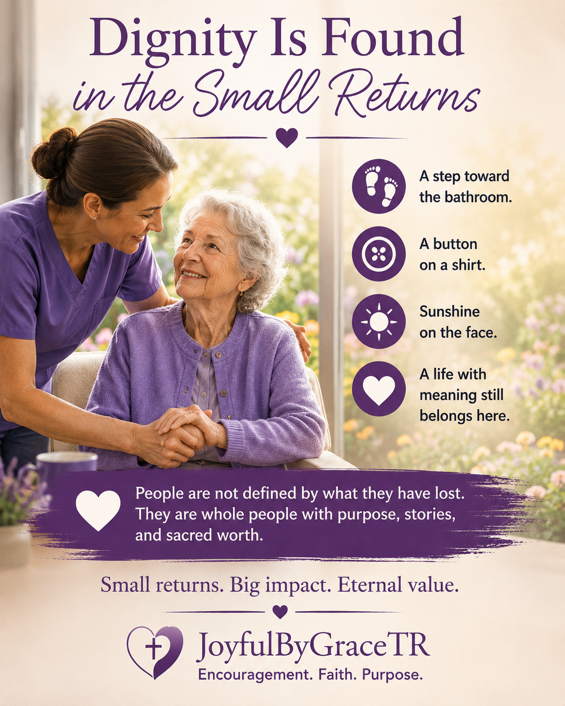 Dignity Is Found in the Small Returns
