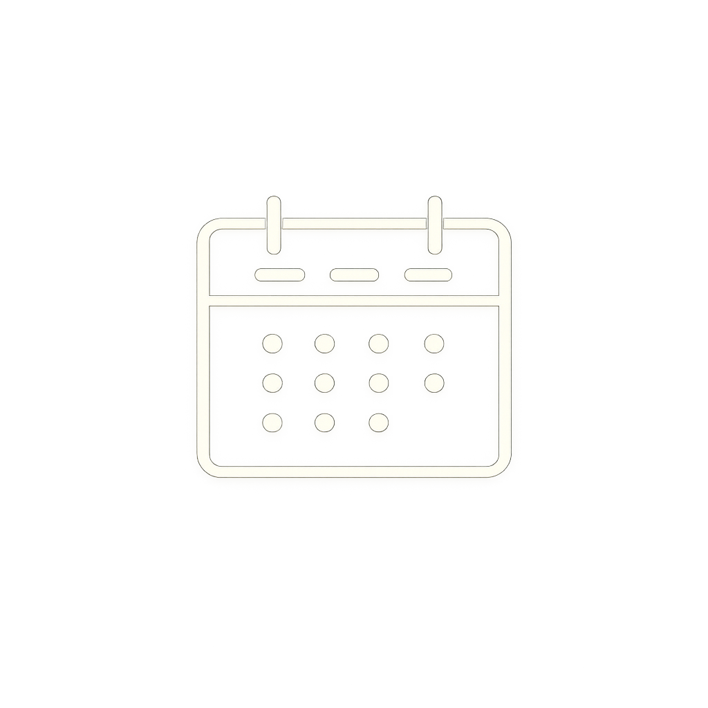 Illustrated icon of a calendar