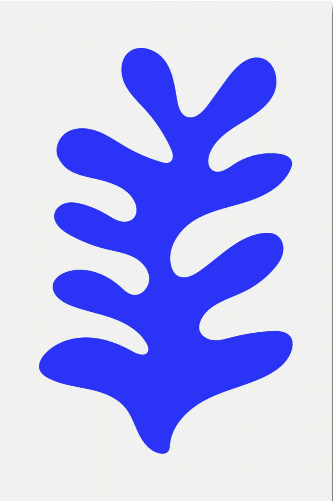 The "Blue Collection #3" is not an original Henri Matisse artwork, but rather a popular modern fine-art print and graphic illustration created by contemporary artist Jay Stanley.
