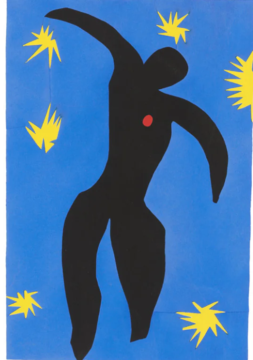 Henri Matisse Icarus (Icare) from Jazz  1947, via MOMA.org