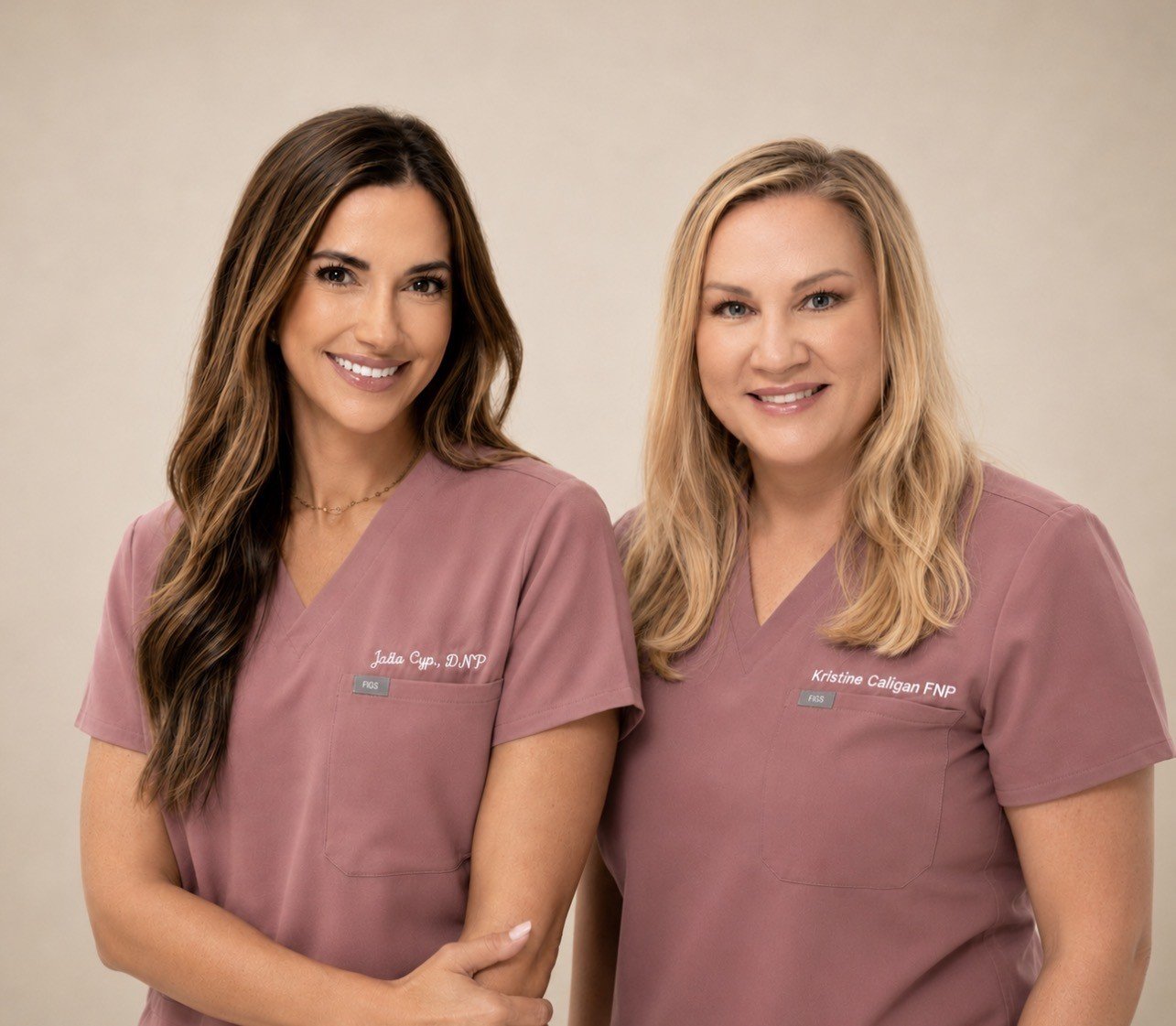Portrait of Julia Cyr and Kristina Calligan of Arcadia Women's Wellness Modern Health Practice - Scottsdale Arizona