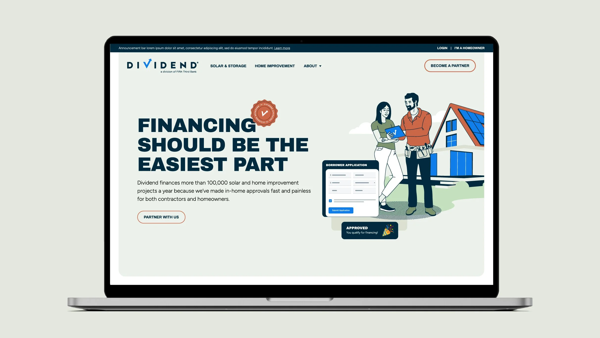 Dividend Finance Brand & Website