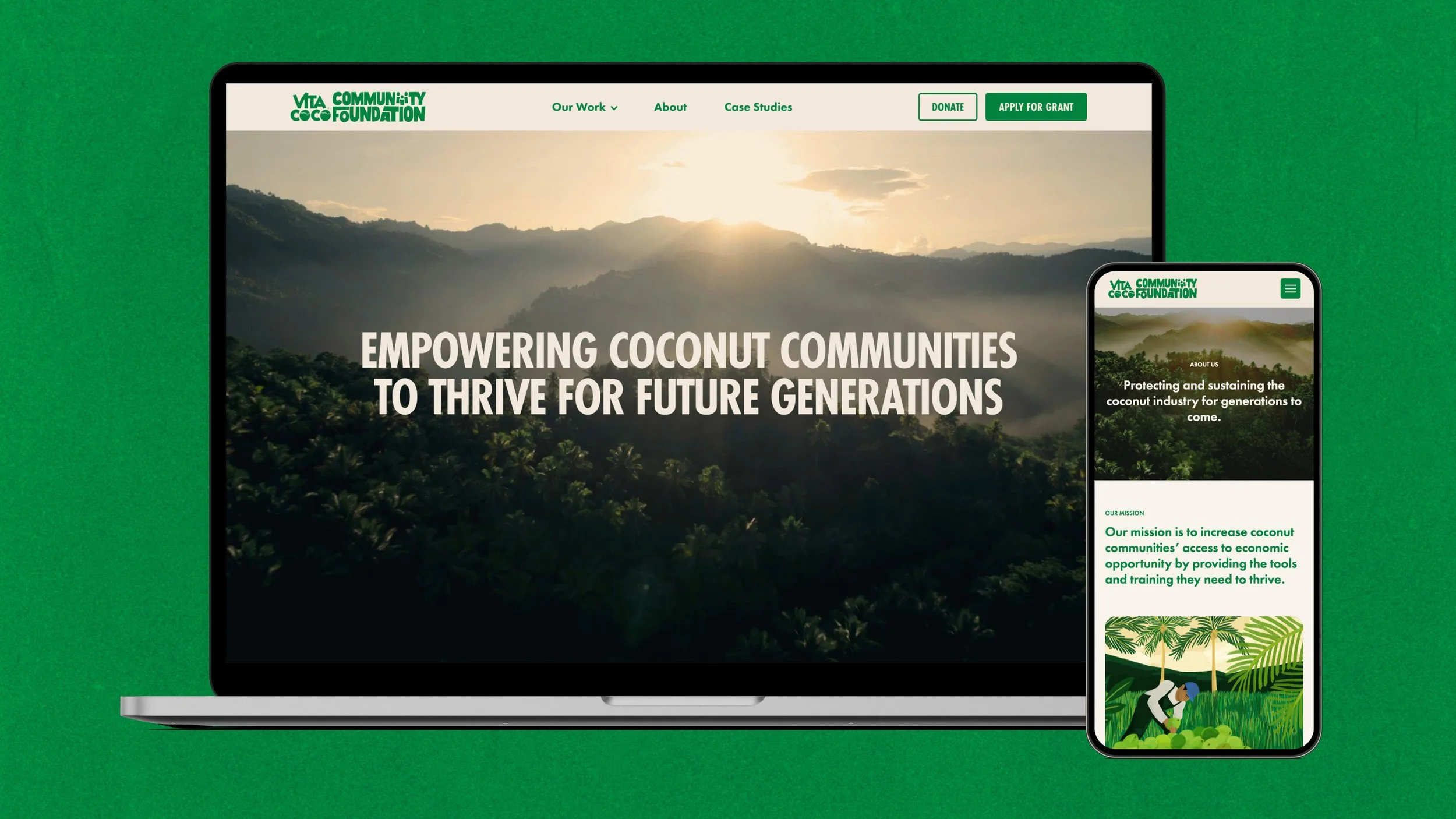 Vita Coco Community Foundation Website