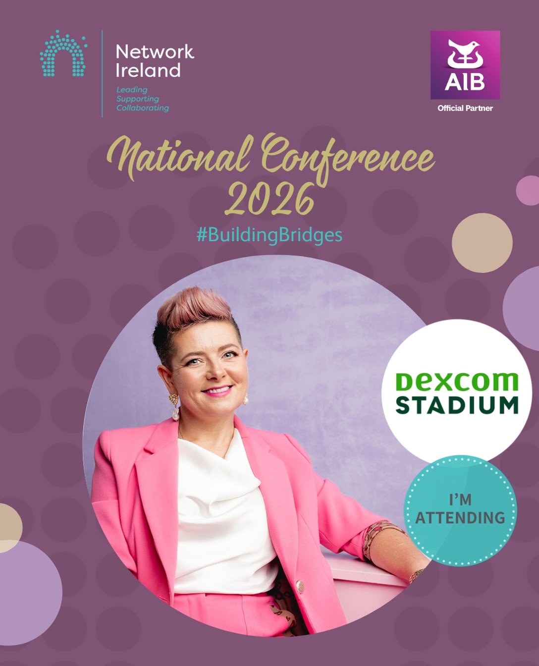Galway is alive today with 500 women at the @networkireland conference in the Dexcom Stadium. Huge congratulations to Network President Karen Ronan on a wonderfully curated event. If you could bottle this energy you&rsquo;d be a millionaire! Proudly 