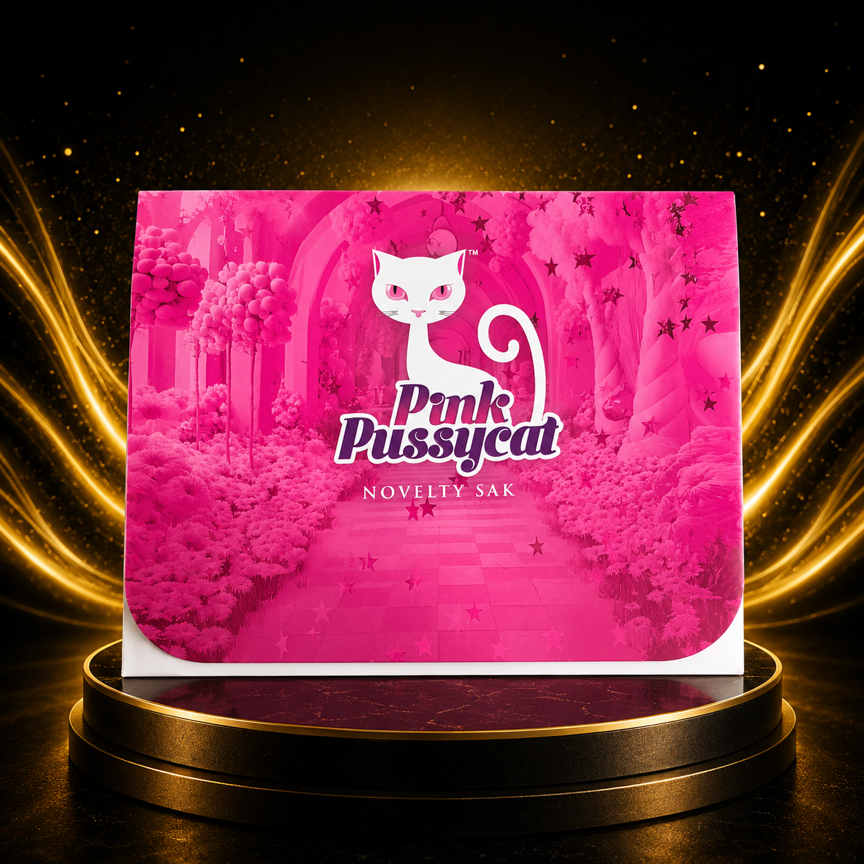 Pink Pussycat Anti-Bacterial Toy Bag