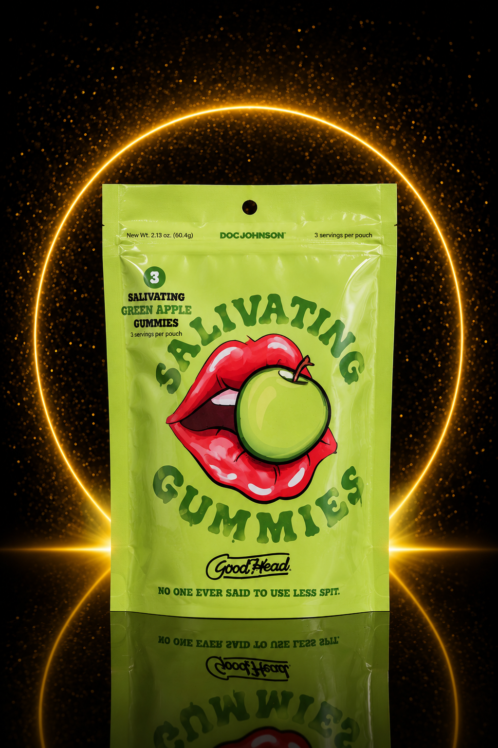 GoodHead Salivating Gummies in Green Apple