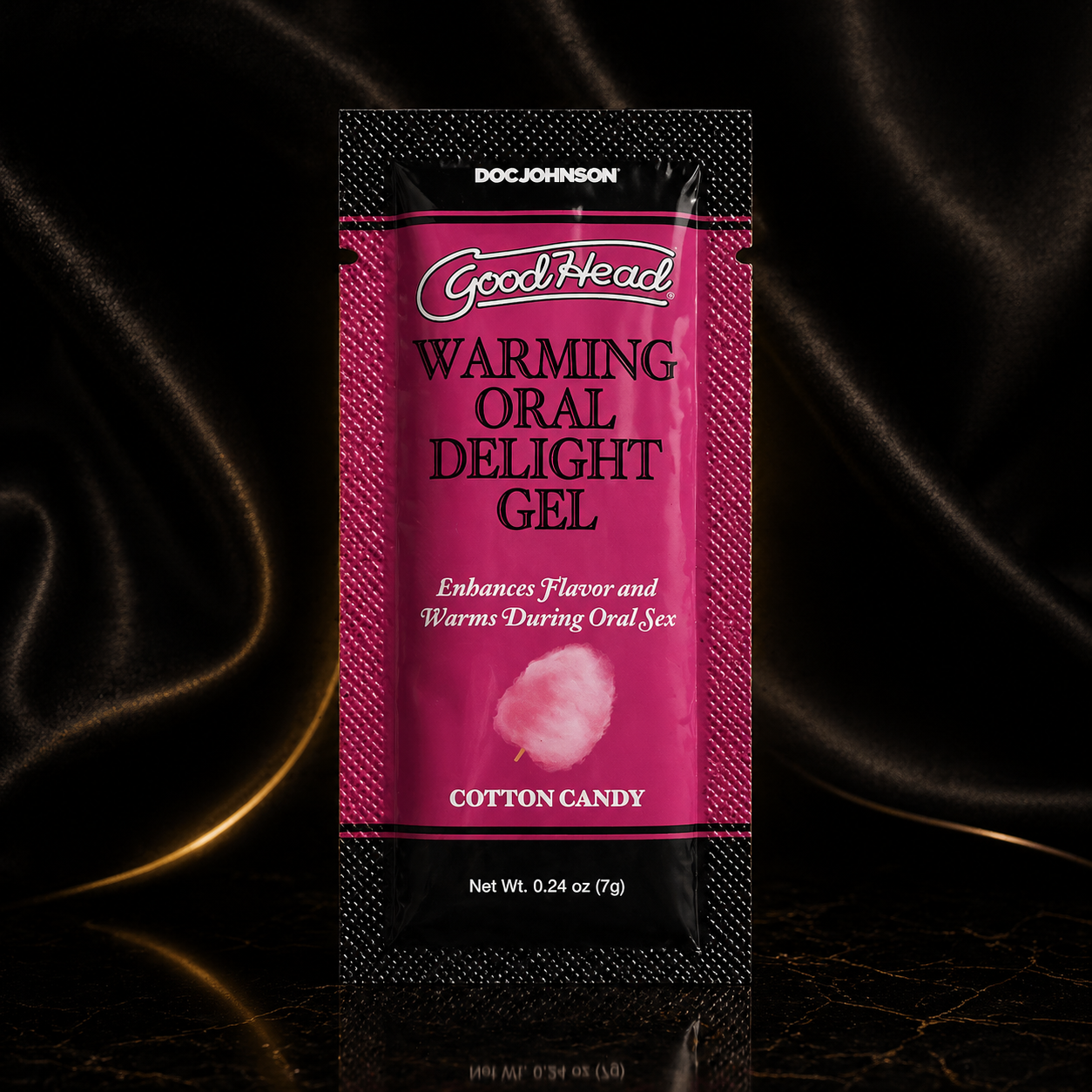 GoodHead Warming Oral Delight Gel .24oz in Cotton Candy