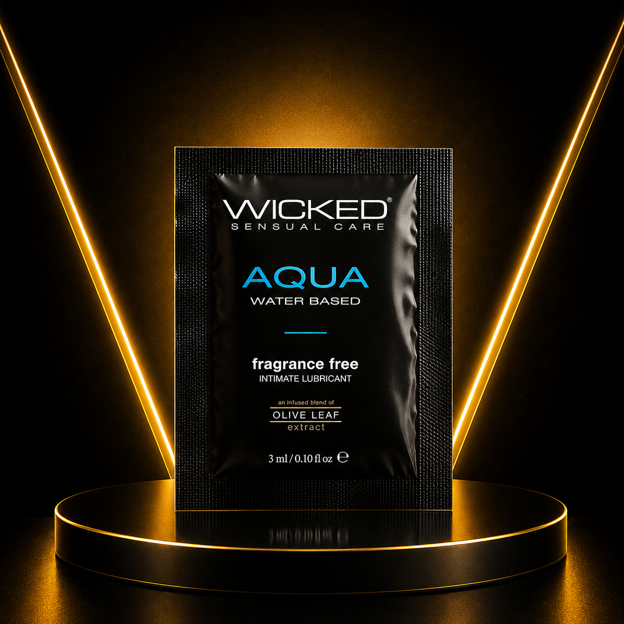 Aqua Fragrance Free Water Based Lube .10oz/3ml