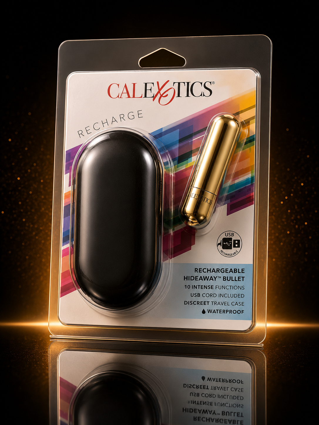 Rechargeable Hideaway Bullet in Gold