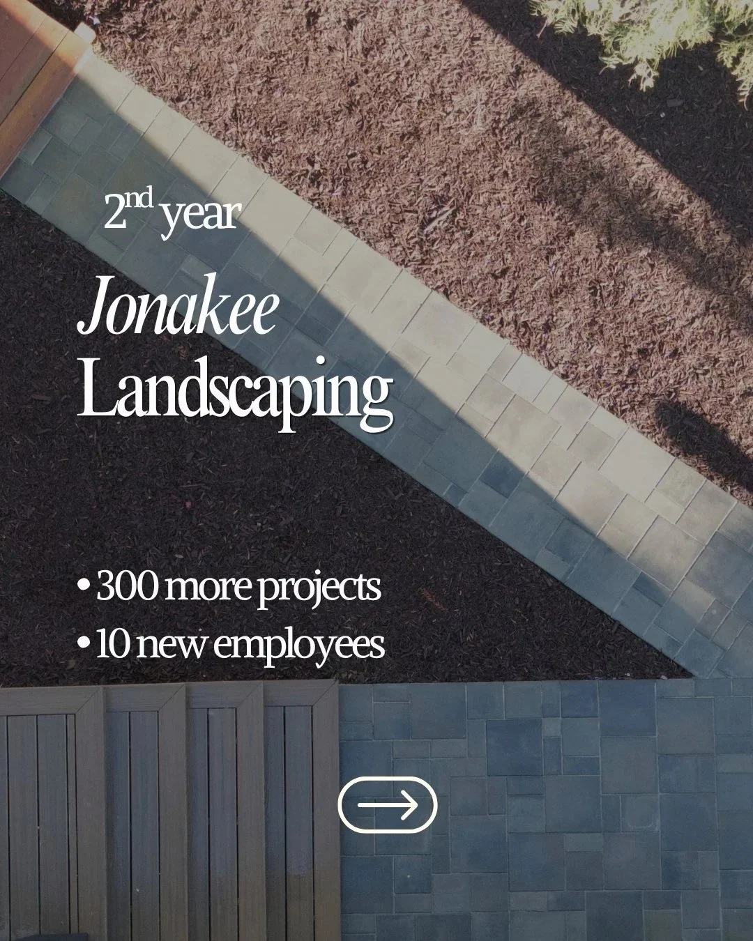Client Case Study marketing results for Jonakee Landscaping in San Pedro 300 more projects, and 10 new employees hired.