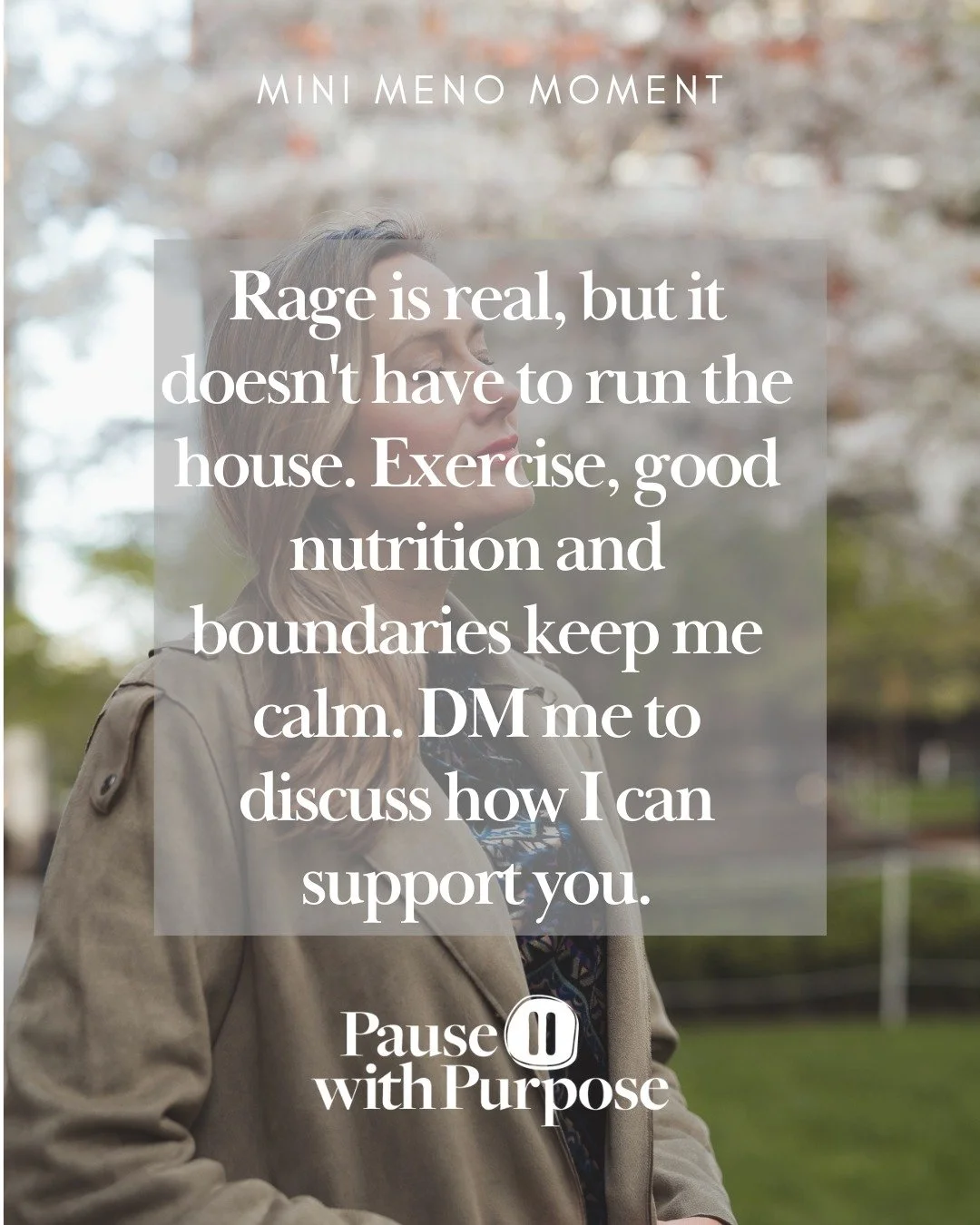 When cortisol spikes, our levels of anxiety do too. For some, this manifests as anger or irritation. I support women going through this transition by discussing practical life changes that can make a lasting difference. Message me to discuss coaching