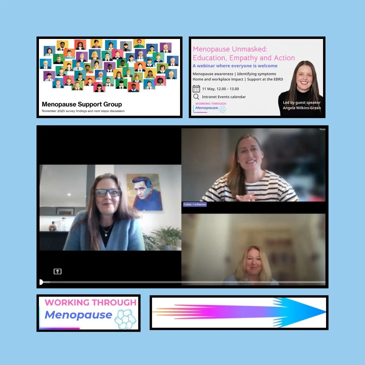 💎200 colleagues. Endless conversation. Zero stigma. 💎

Today I had the absolute pleasure of co-hosting a Menopause Awareness webinar for the EBRD alongside my brilliant D&amp;I lead Alicia Heminway and the incredible external expert @AngelaWilkinsG