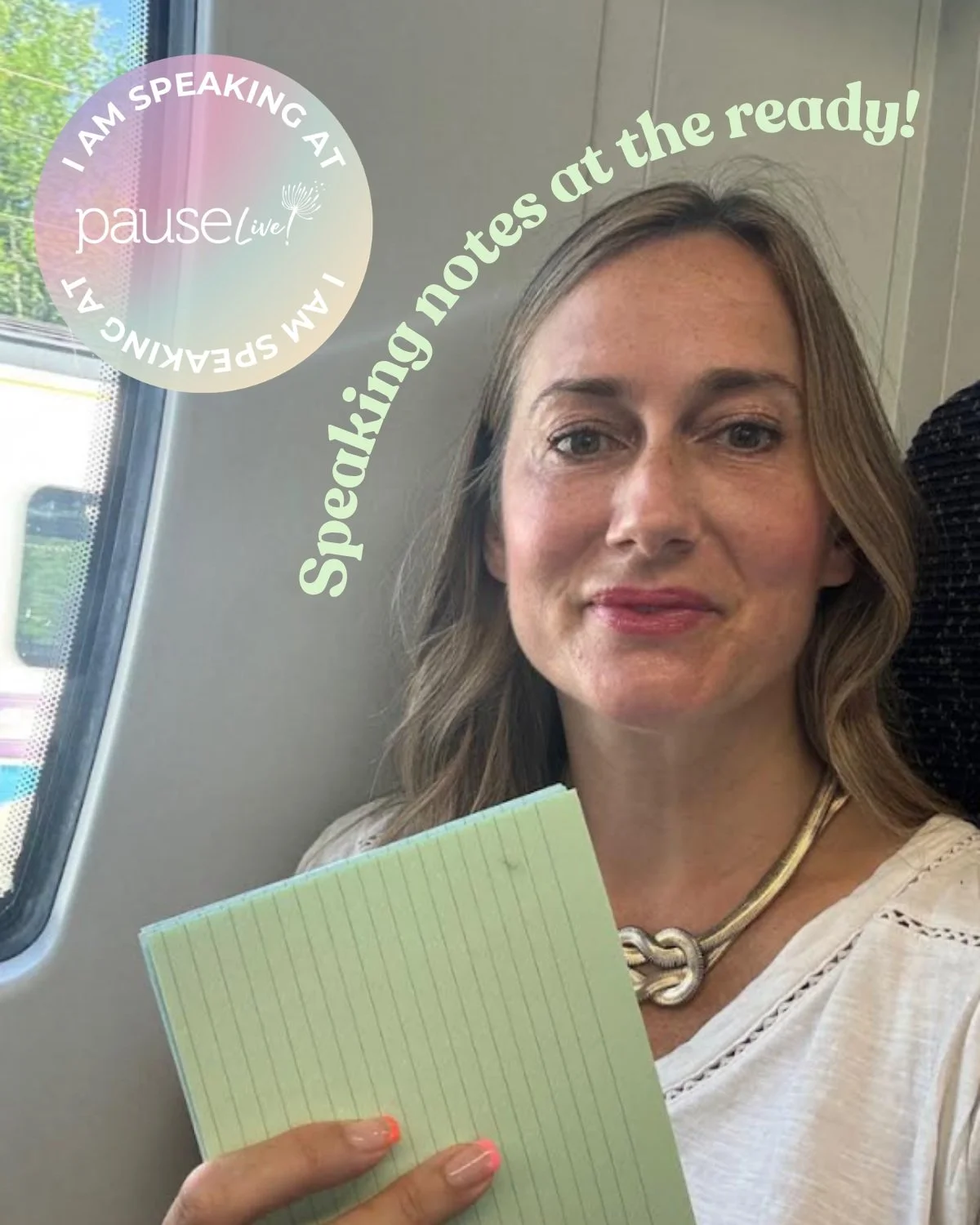 T️his picture of me clutching my notes is from my first-ever public speaking event! As a professional menopause communicator, I absolutely love the chance to share a topic so close to my heart. 💕 

Which is why I am thrilled to be speaking at the UK